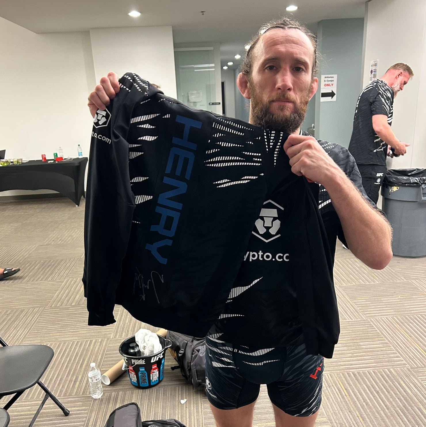 Victor Henry Signed 1-of-1 Fight Issued Hoodie UFC Fight Night: Emmett vs Murphy