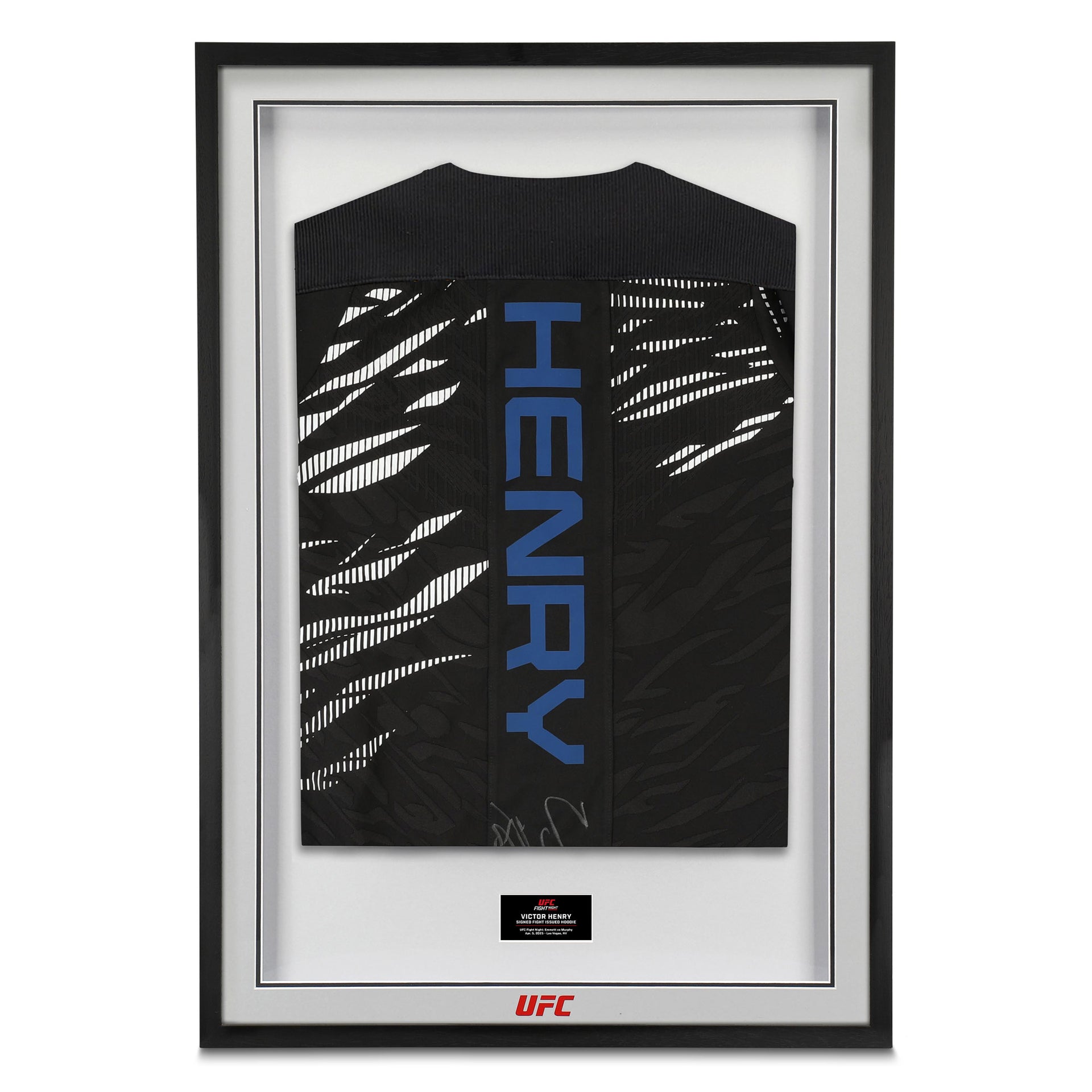 Victor Henry Signed 1-of-1 Fight Issued Hoodie UFC Fight Night: Emmett vs Murphy