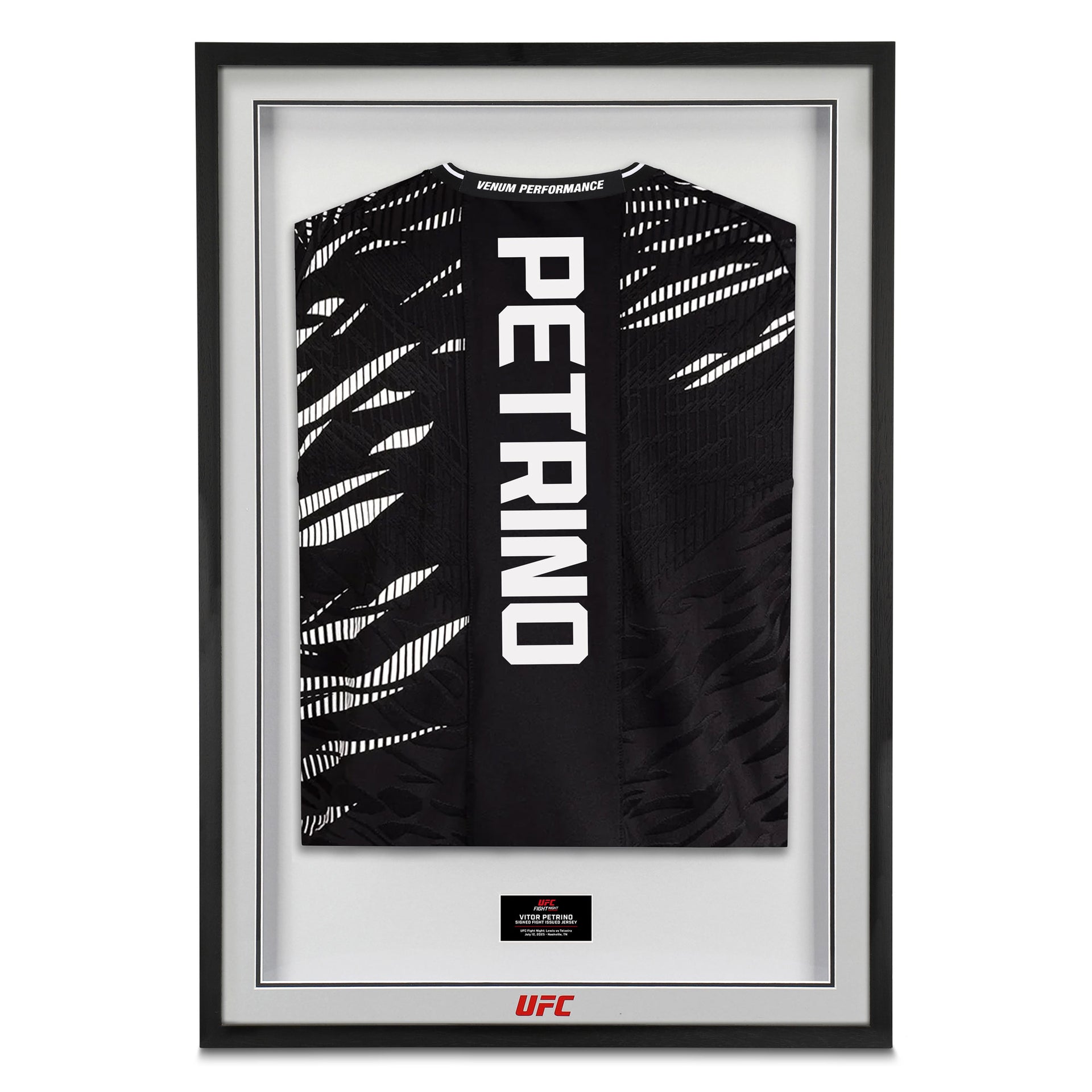 Vitor Petrino Signed 1-of-1 Fight Worn Jersey UFC Fight Night: Lewis vs Teixeira