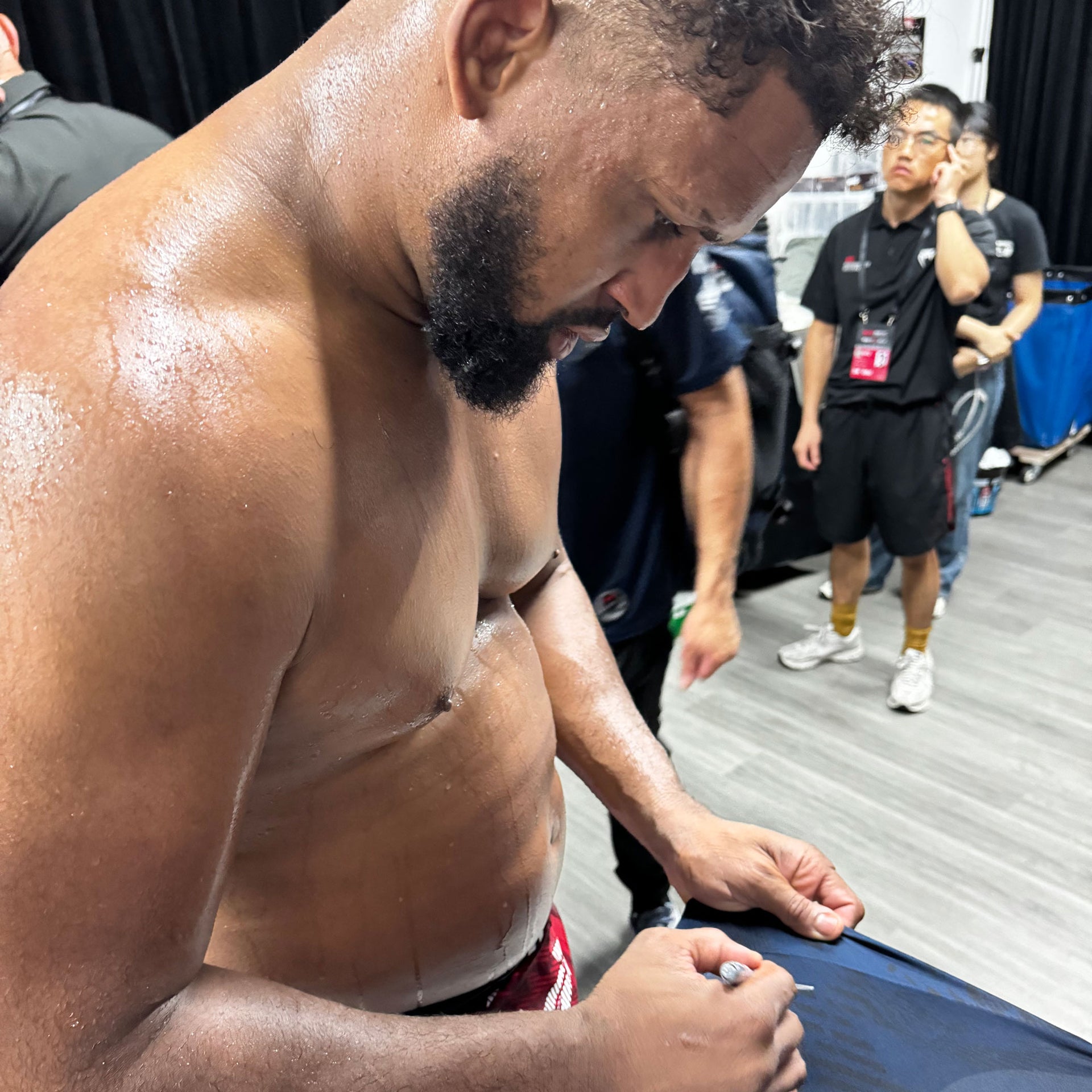 Waldo Cortes-Acosta Signed 1-of-1 Fight Worn Jersey UFC Fight Night: Walker vs Zhang