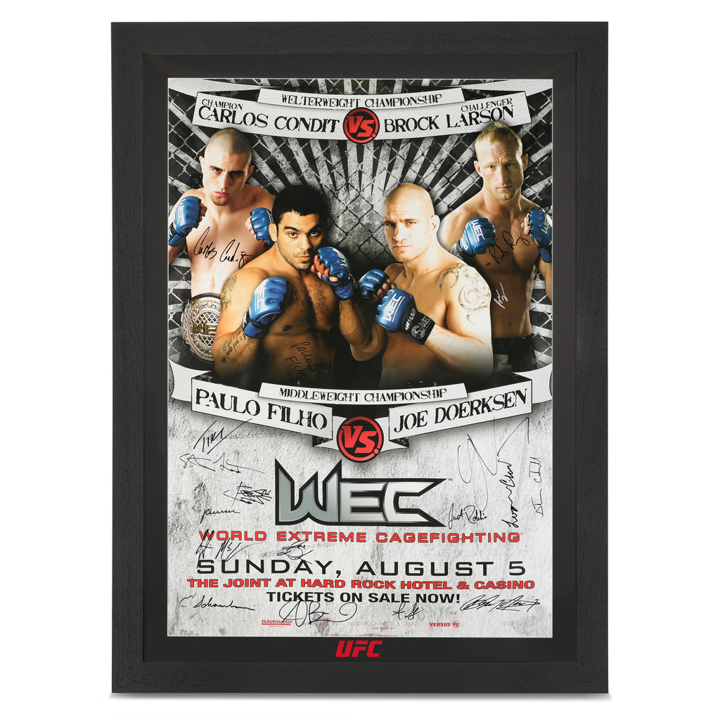 WEC 29: Condit vs Larson Autographed Event Poster