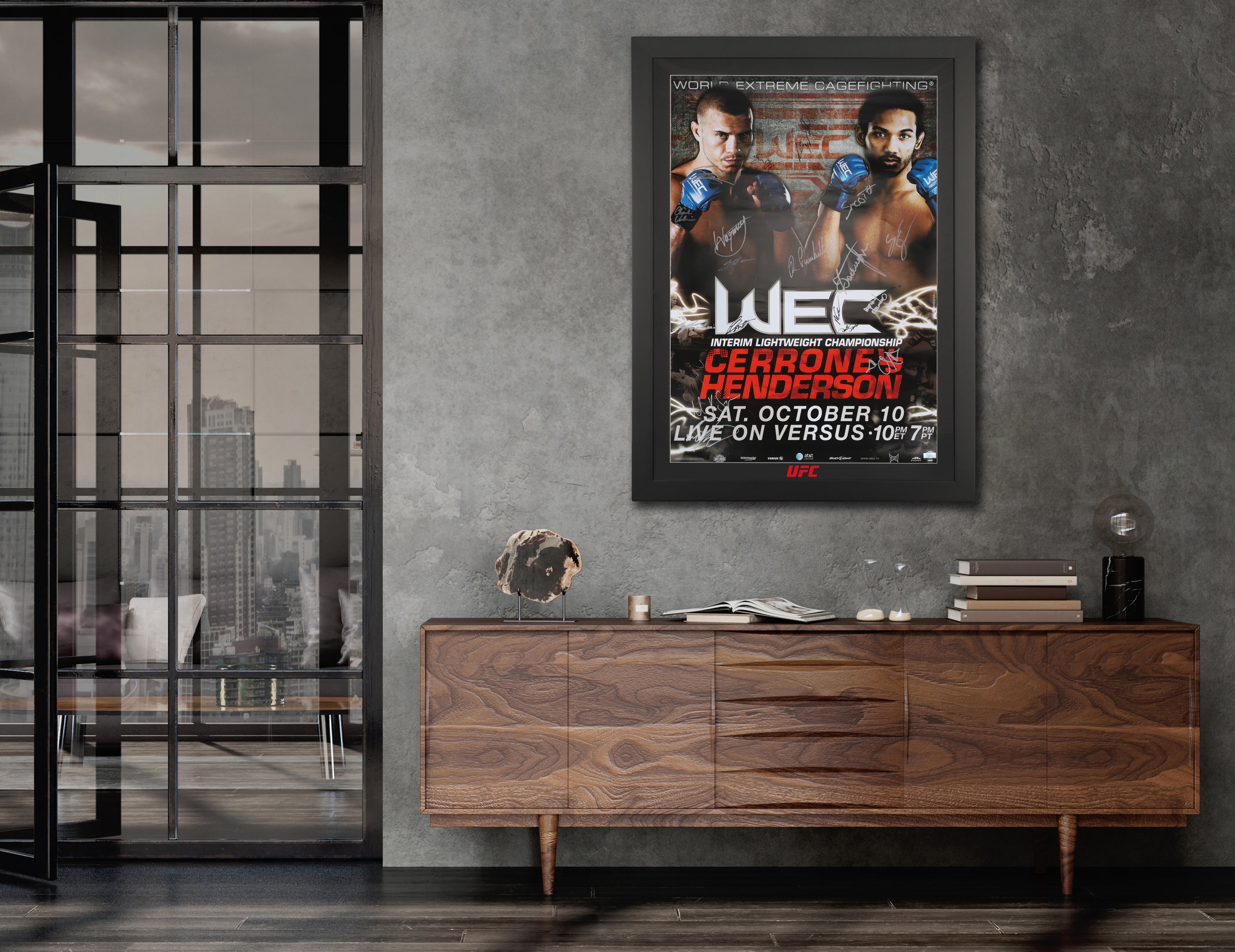 WEC 43: Cerrone vs Henderson Autographed Event Poster