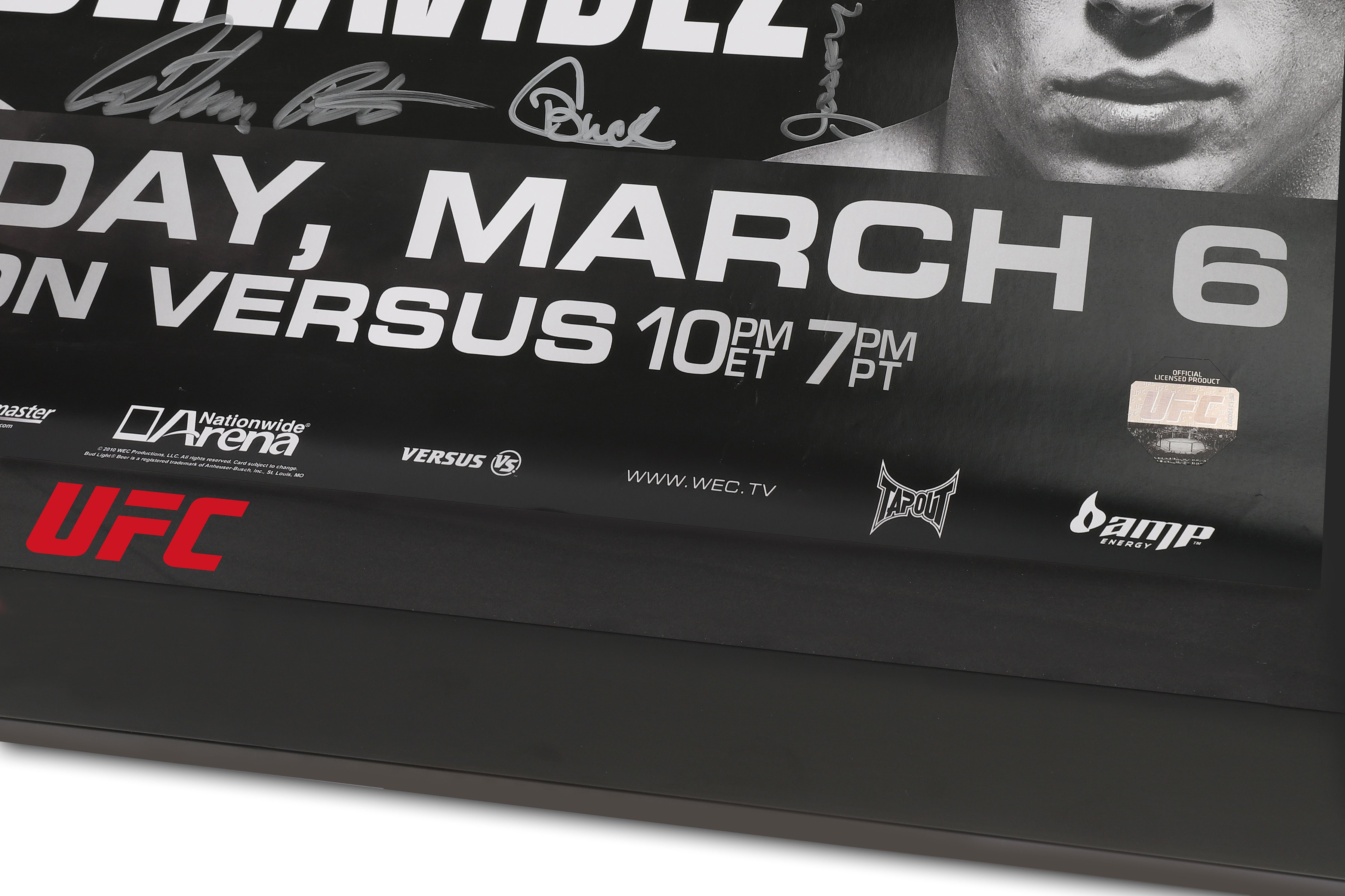 WEC 47: Bowles vs Cruz Autographed Event Poster