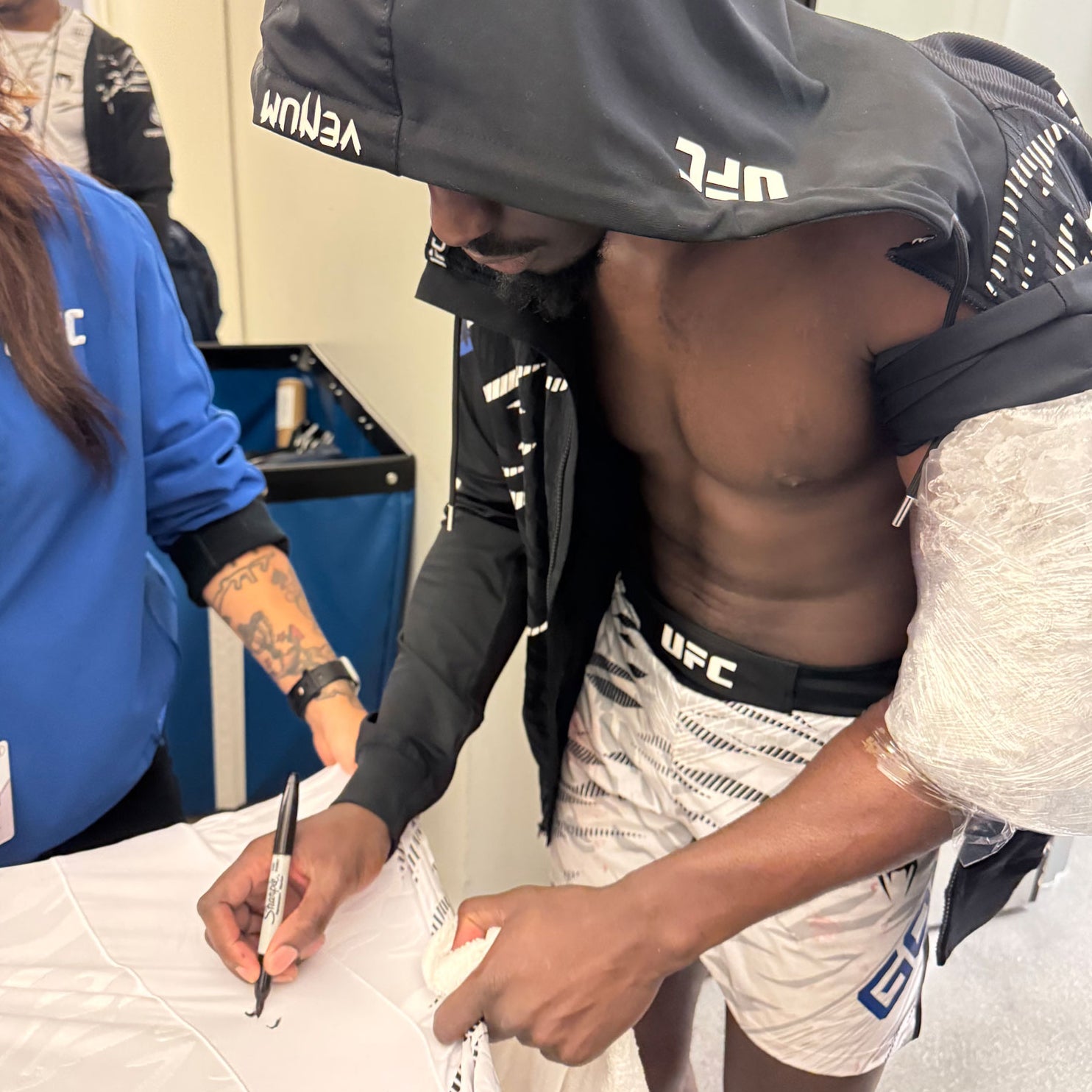 William Gomis 1-of-1 Signed Fight Issued Jersey – UFC Fight Night: Kape vs Almabayev