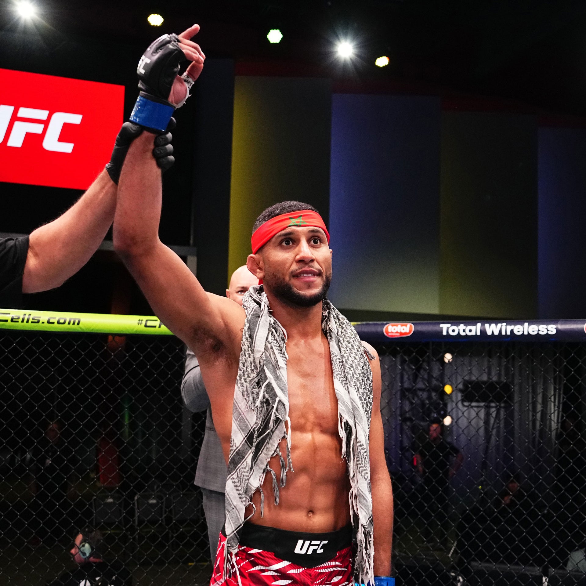 Youssef Zalal Signed 1-of-1 Fight Issued Jersey UFC Fight Night: Cannonier vs Rodrigues