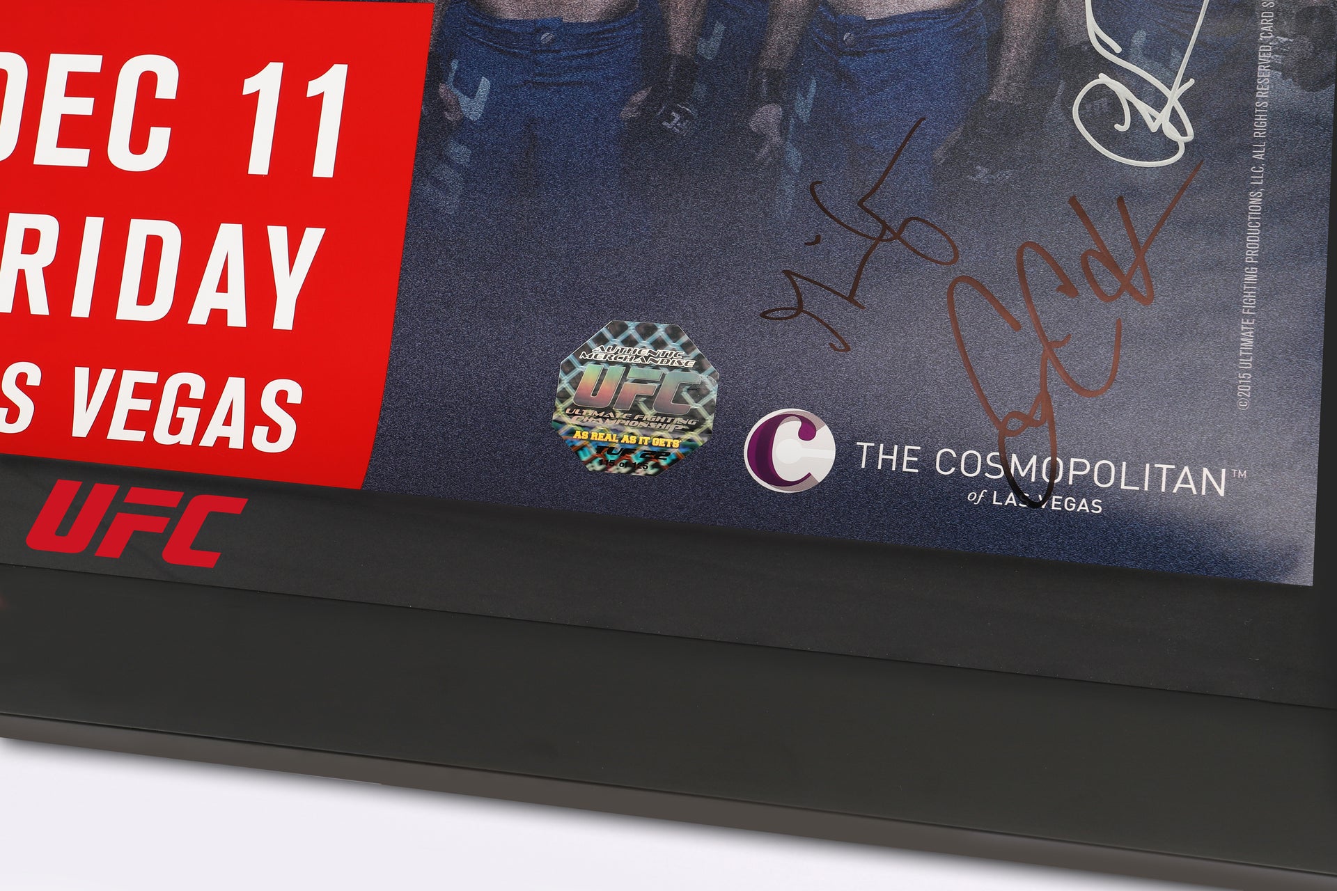 TUF 22: Team McGregor vs Team Faber Autographed Event Poster