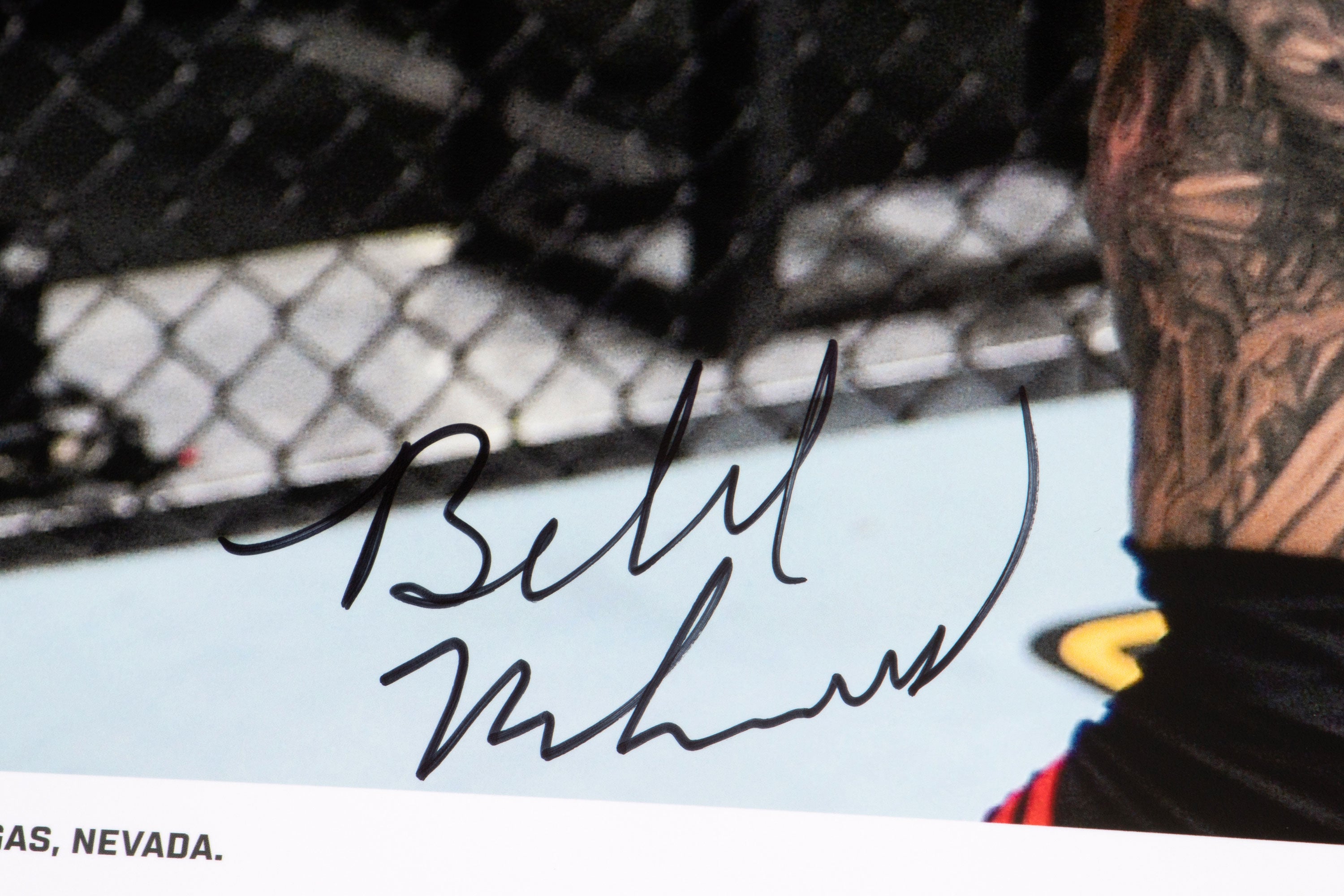 Belal Muhammad Framed Signed Photo UFC Fight Night: Muhammad vs Good