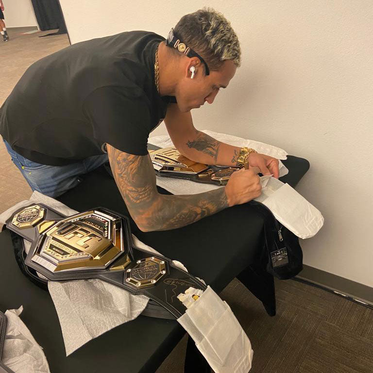 Charles Oliveira Signed UFC Legacy Championship Replica Belt