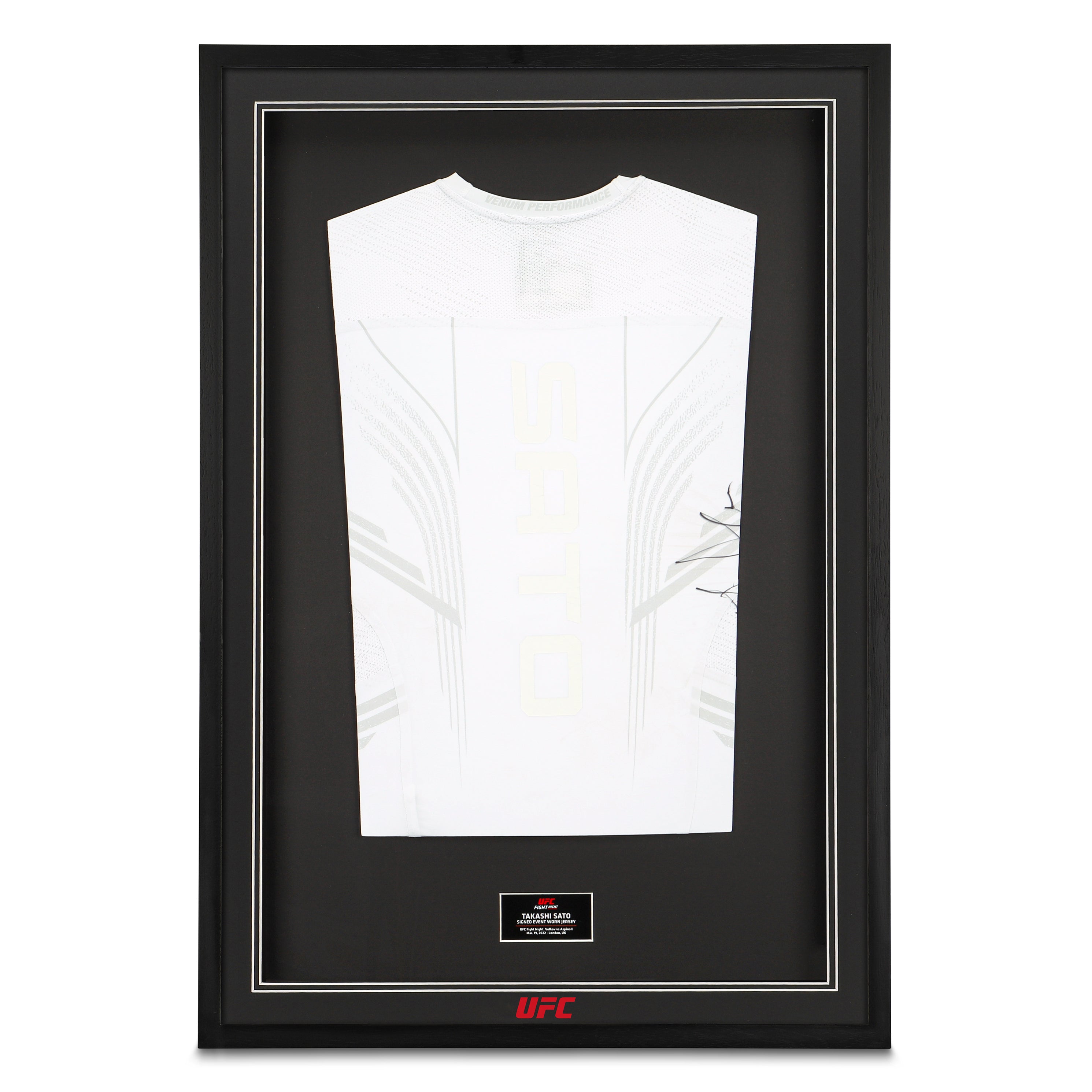 Takashi Sato Signed 1-of-1 Fight Issued Jersey UFC Fight