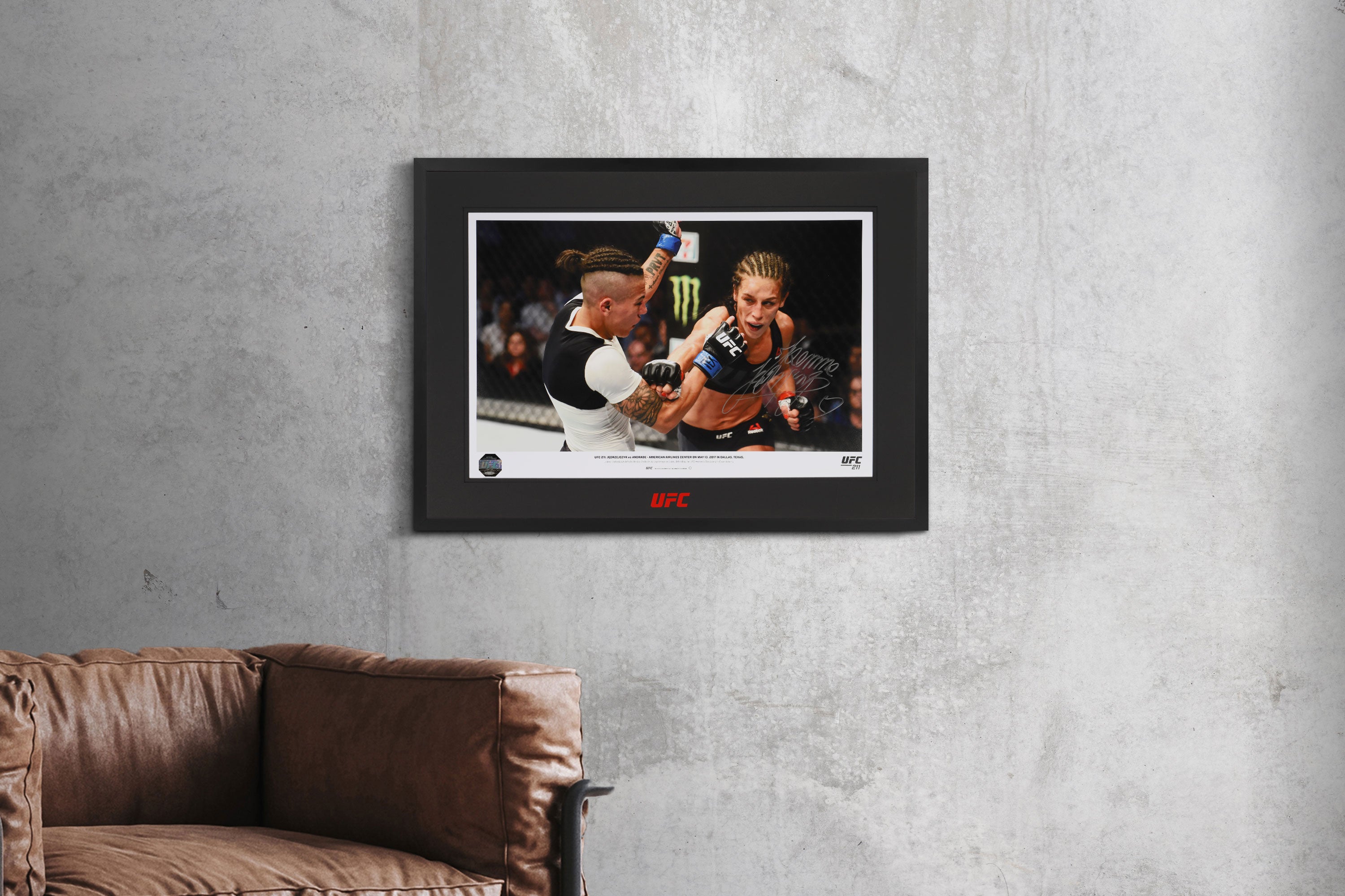 Joanna Jedrzejczyk Framed Signed Photo UFC 211