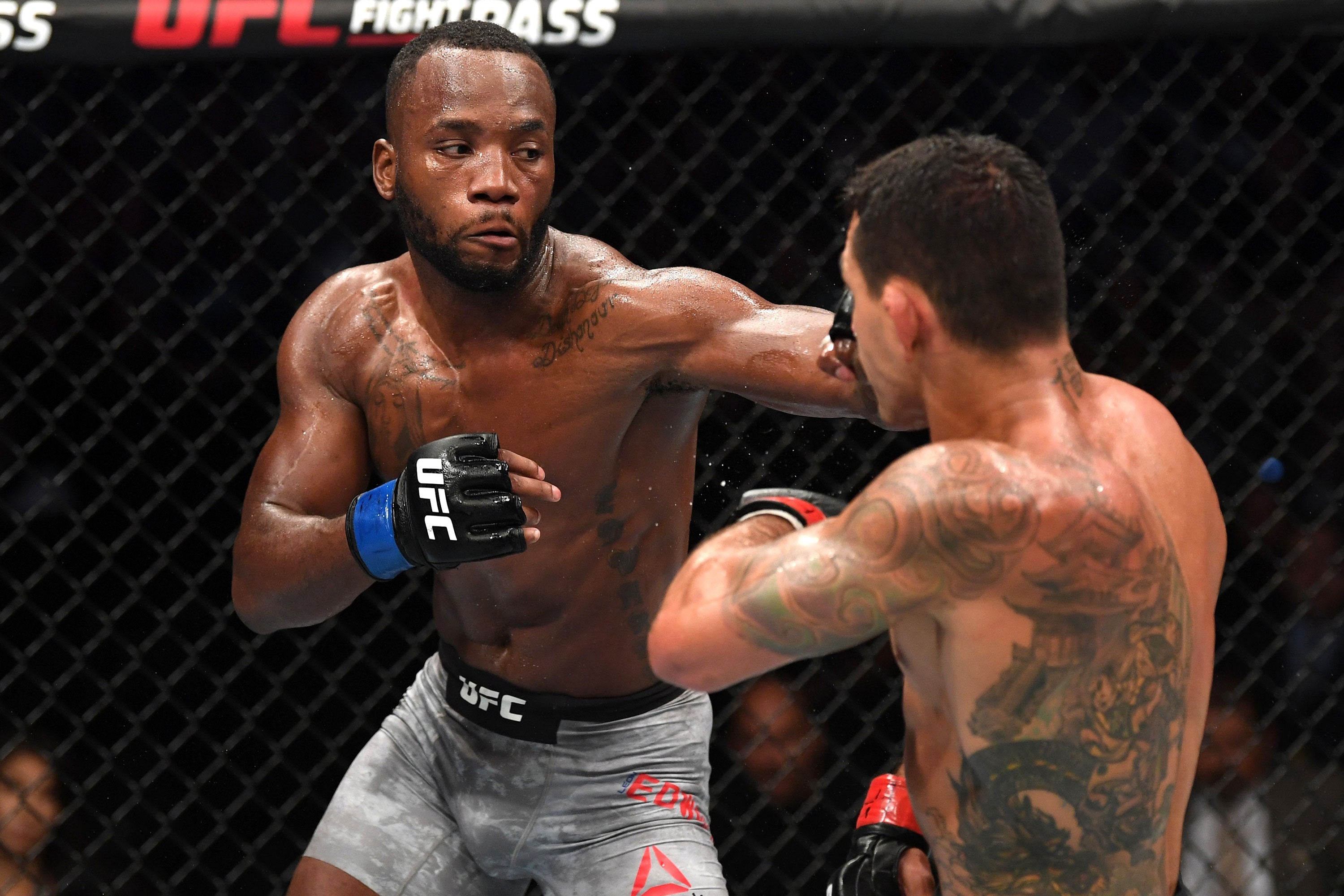 Leon Edwards Framed Signed Photo UFC Fight Night: Dos Anjos vs Edwards