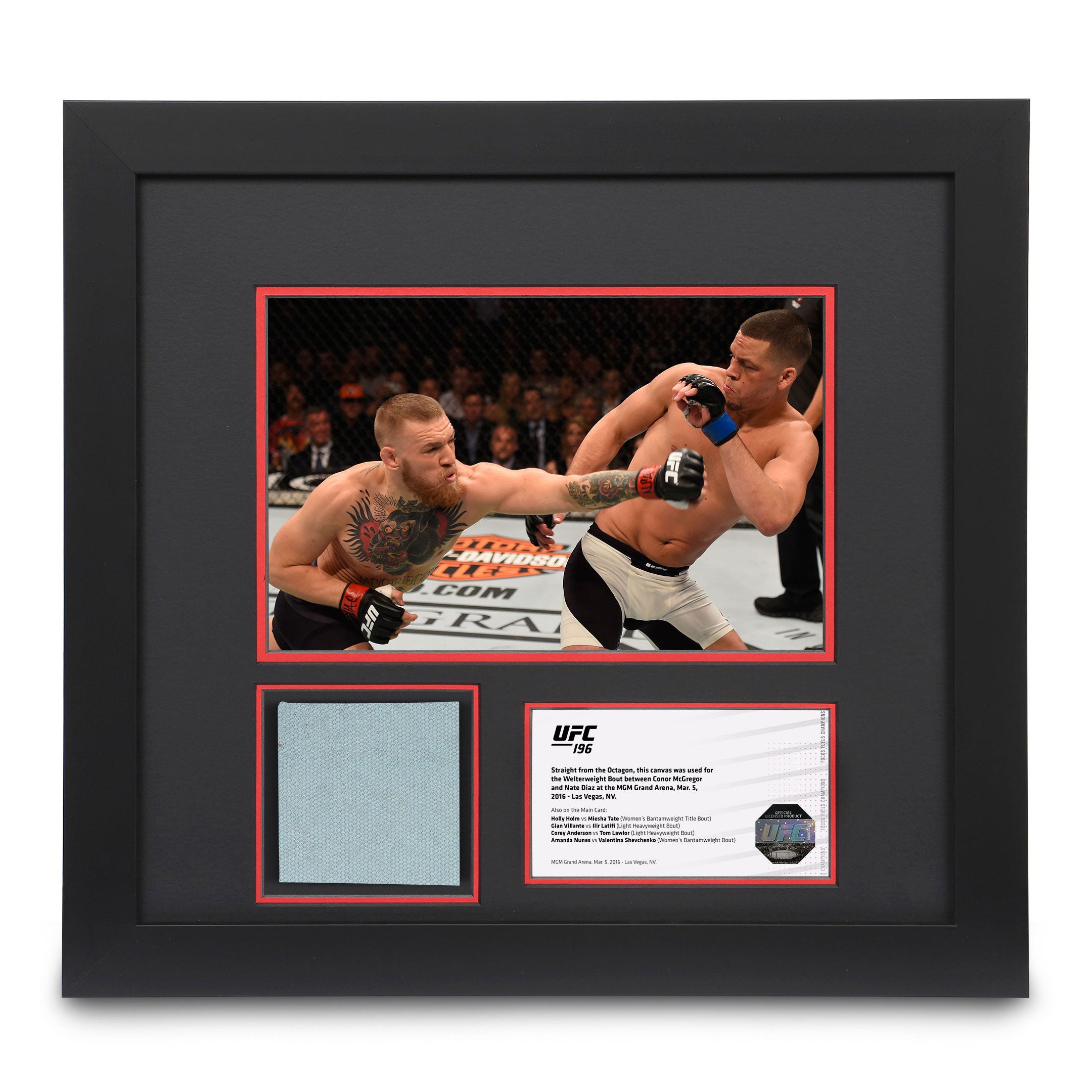 Canvas & Photo from the Diaz vs McGregor UFC 196 event