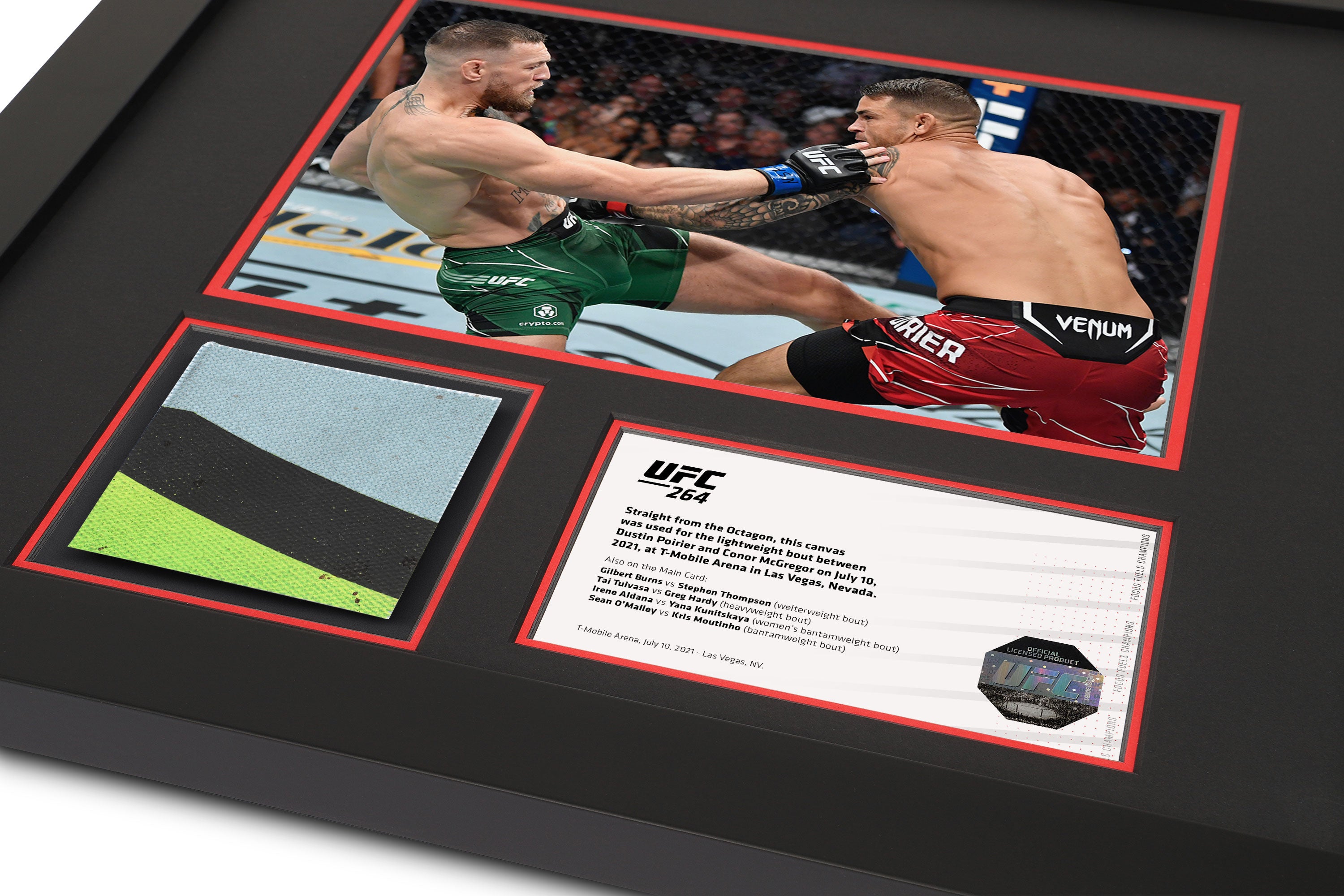 Official authenticated Dunstin Poirier vs Conor McGregor canvas & photo