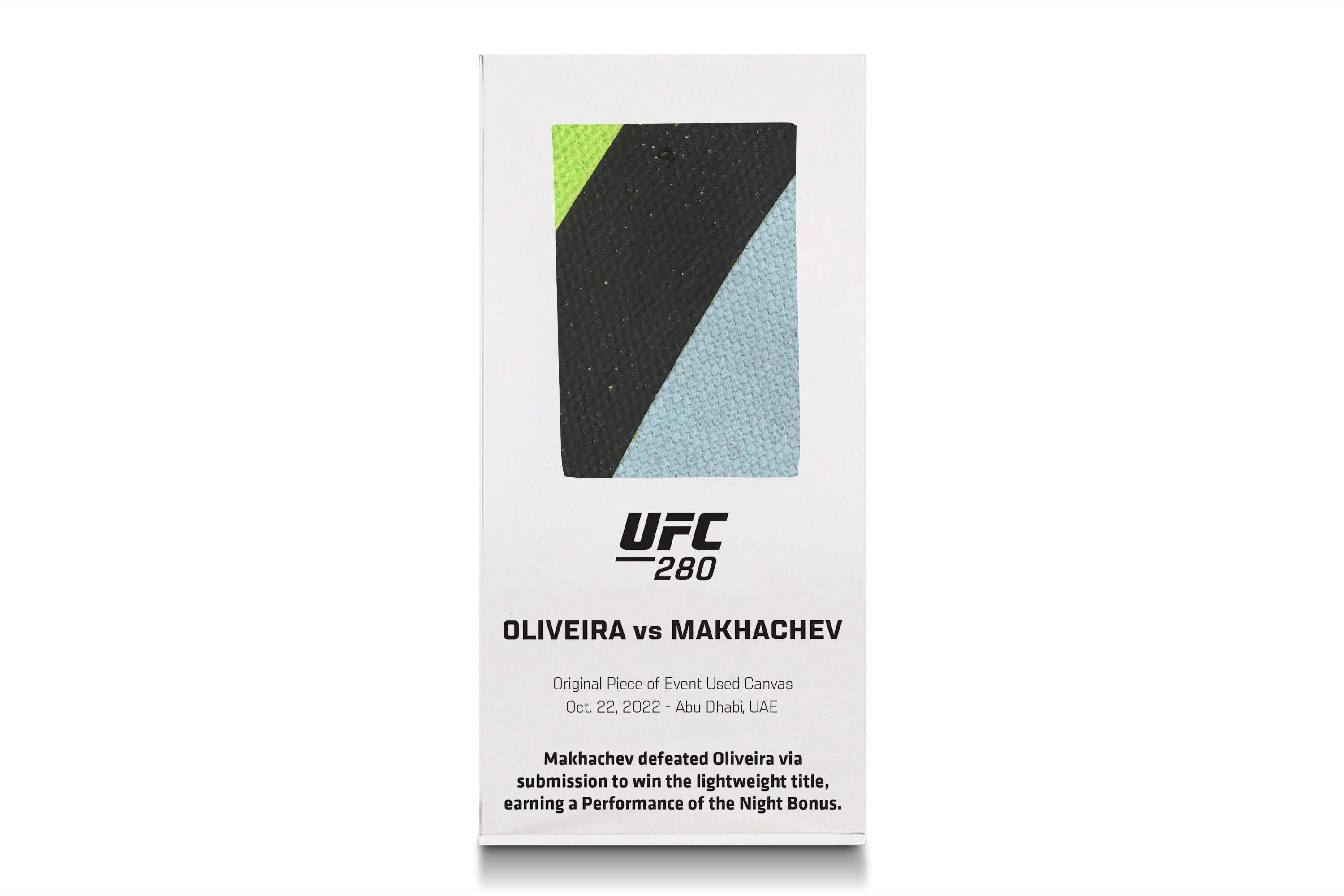 UFC 280: Oliveira vs Makhachev Canvas in Acrylic