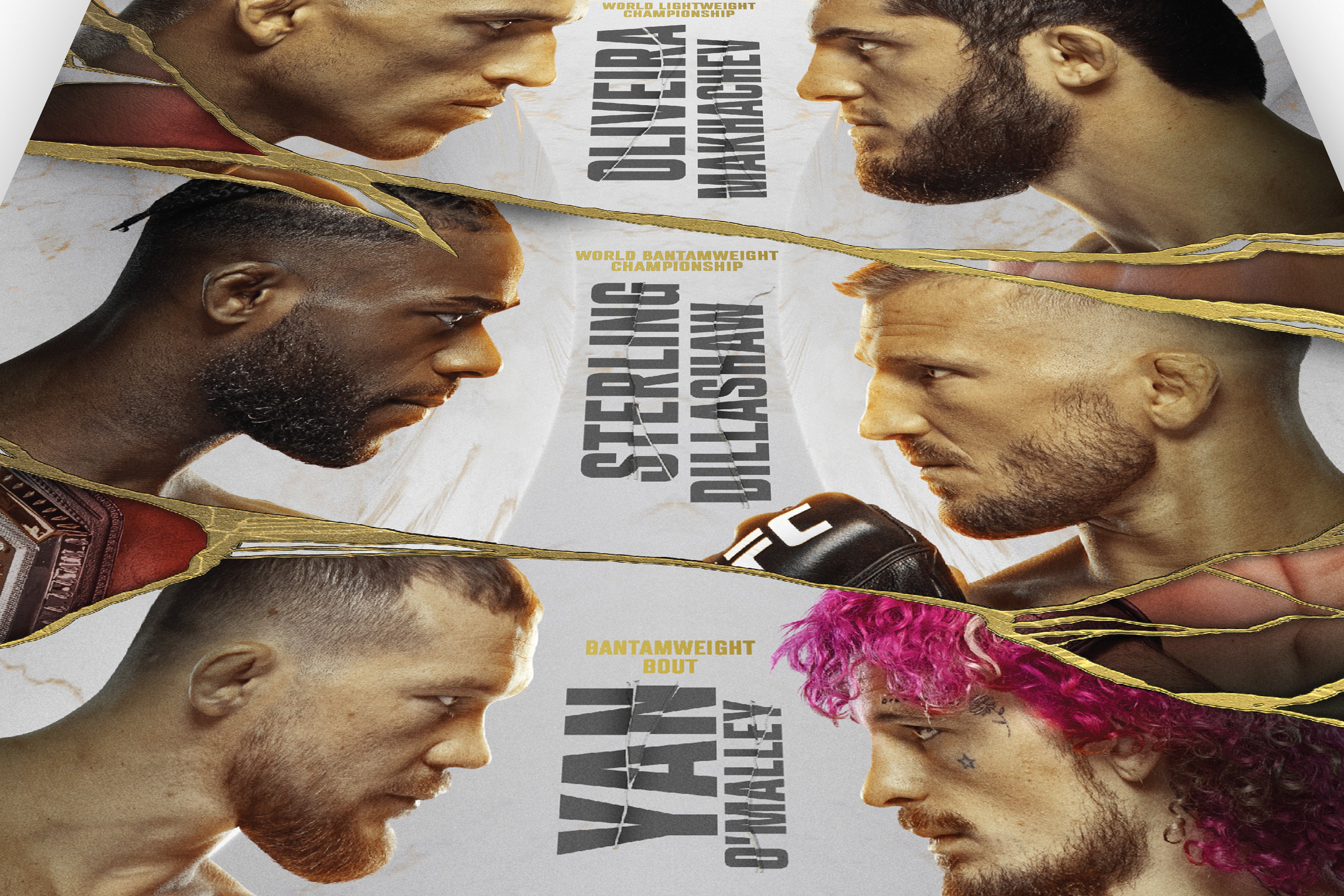 UFC 280: Oliveira vs Makhachev Autographed Poster