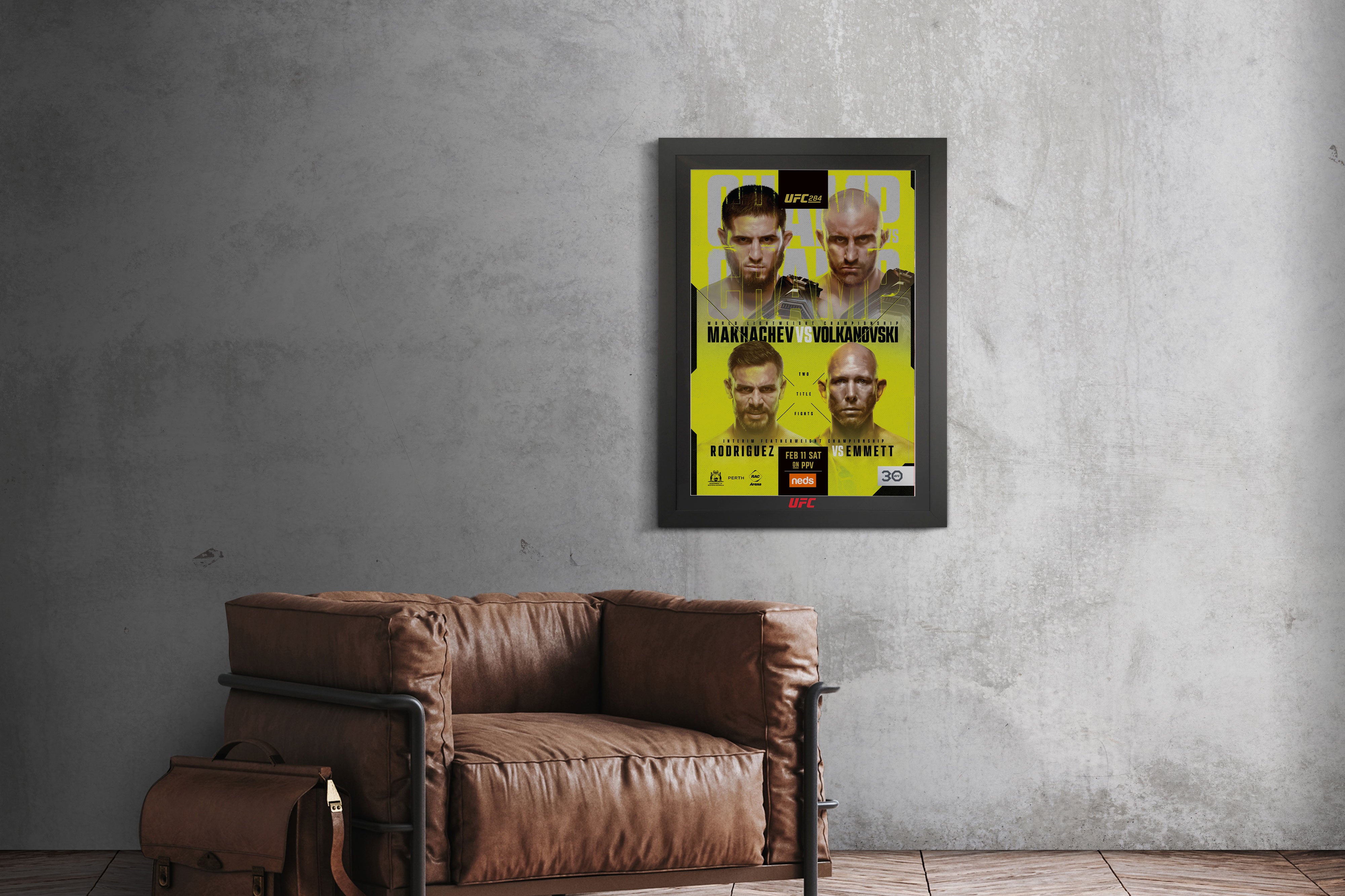 Volkanovski vs Makhachev Poster