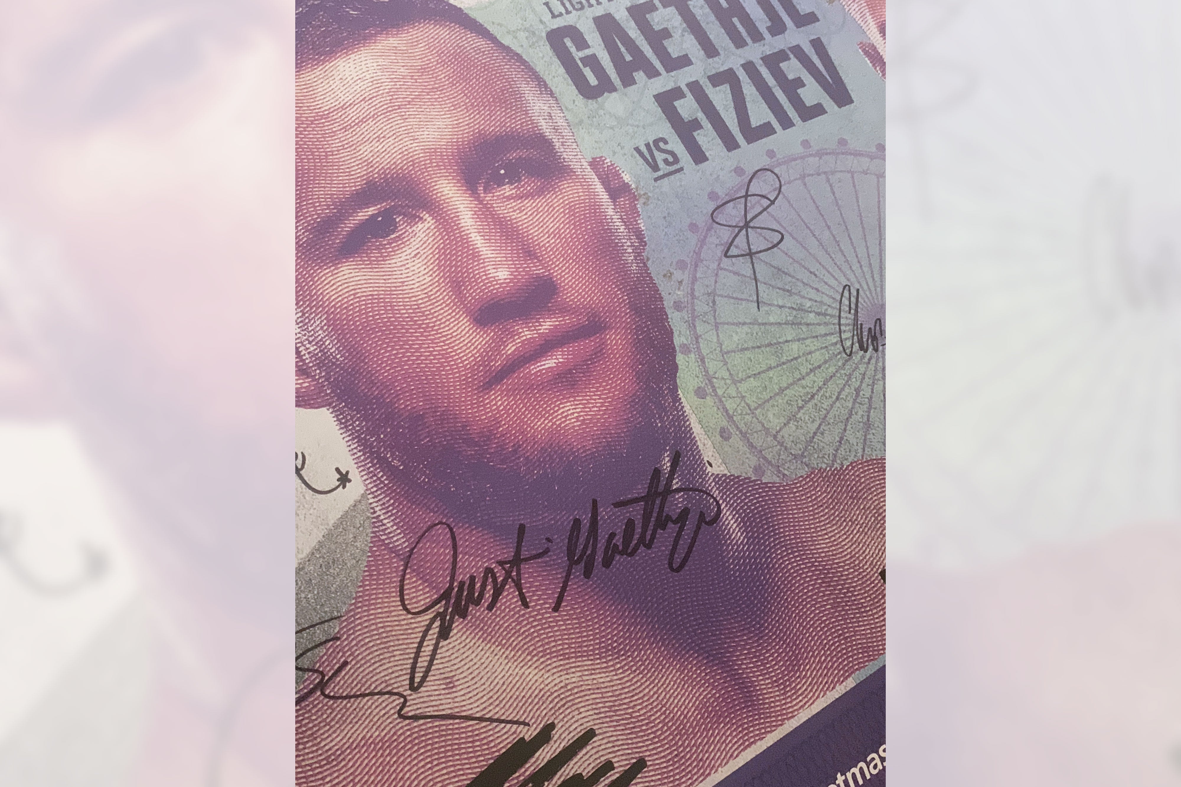 UFC 286: Edwards vs Usman 3 Autographed Event Poster