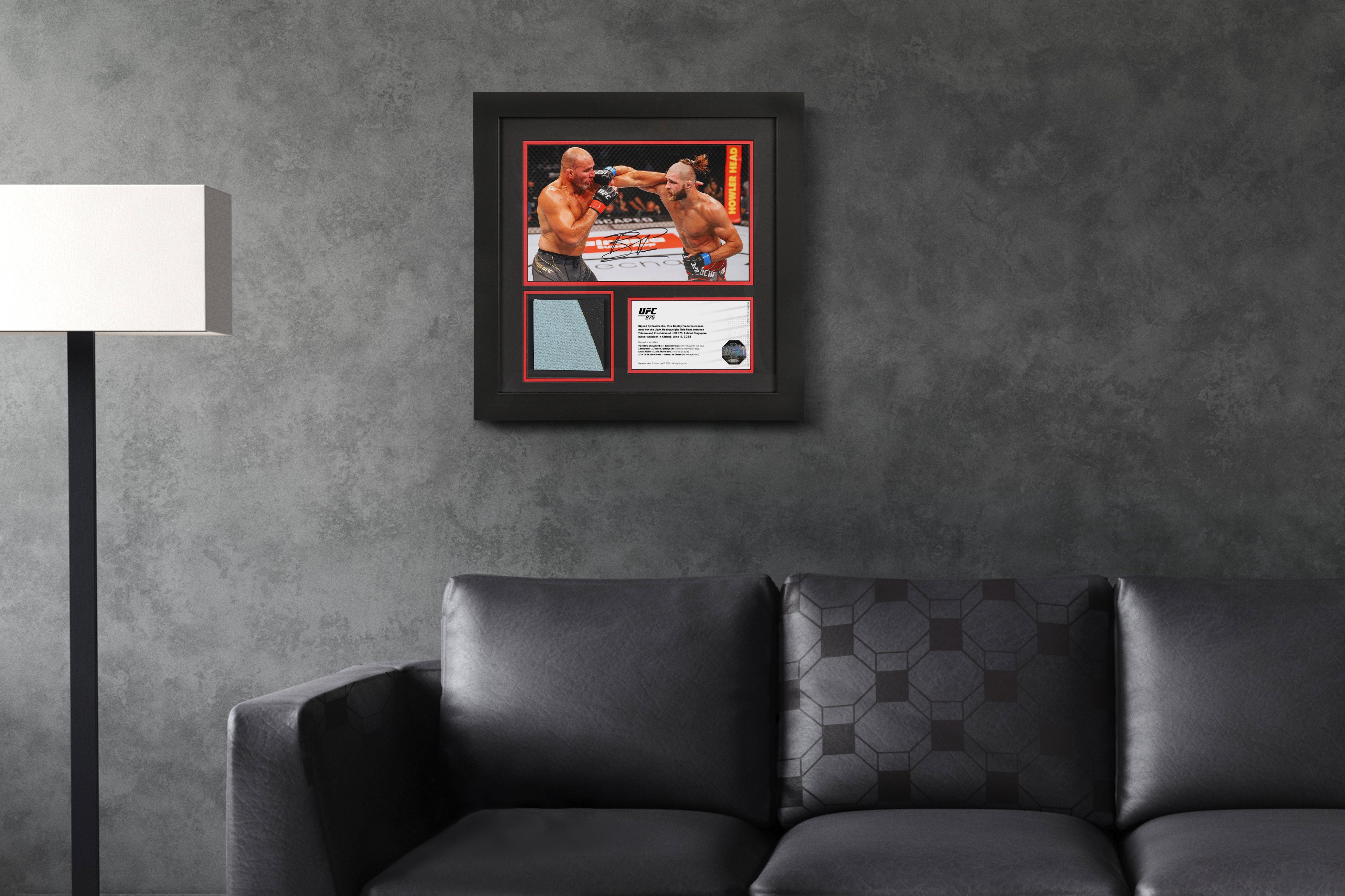 Jiří Procházka Signed Canvas & Photo - UFC 275: Teixeira vs Procházka
