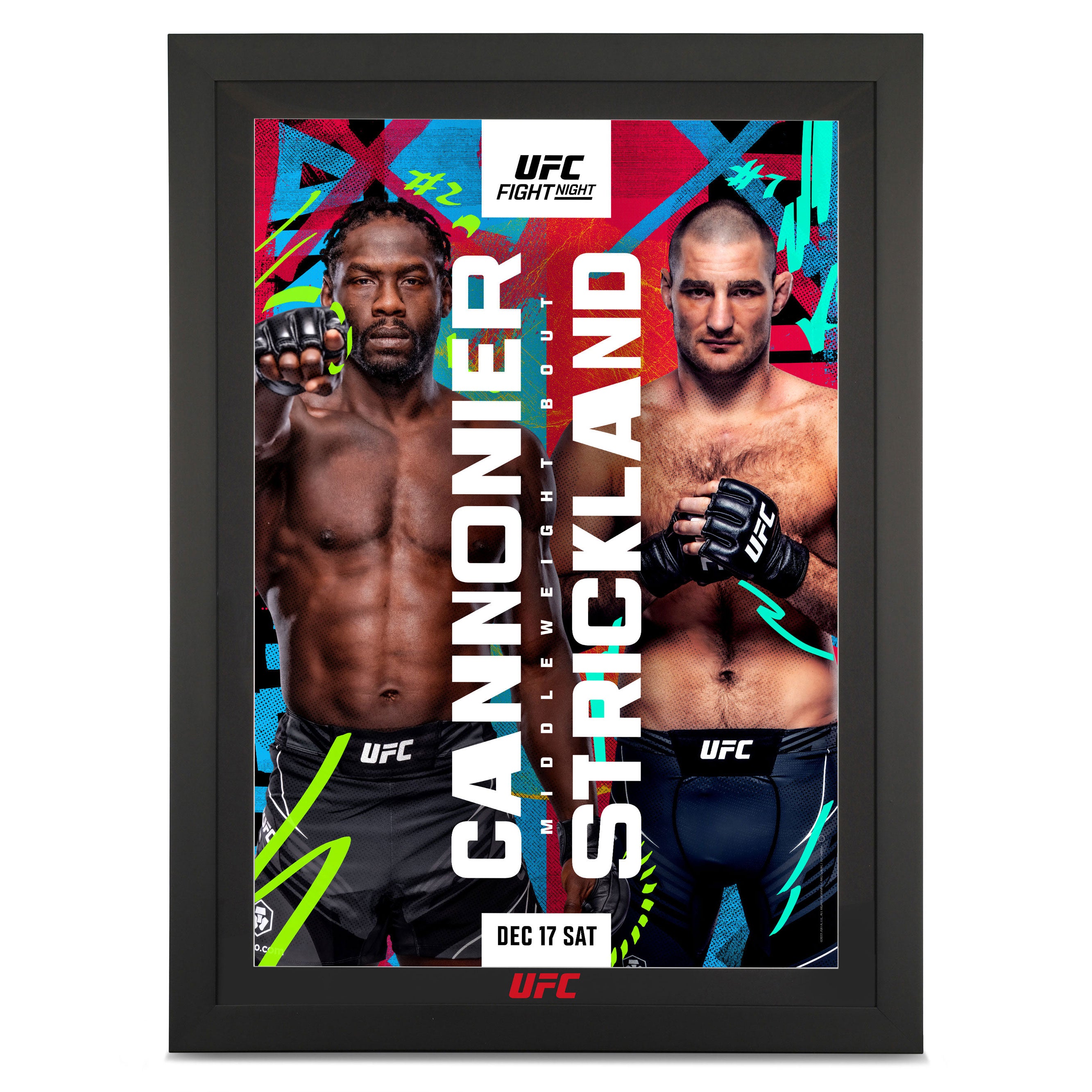 UFC Fight Night: Cannonier vs Strickland Autographed Event Poster (FN119)