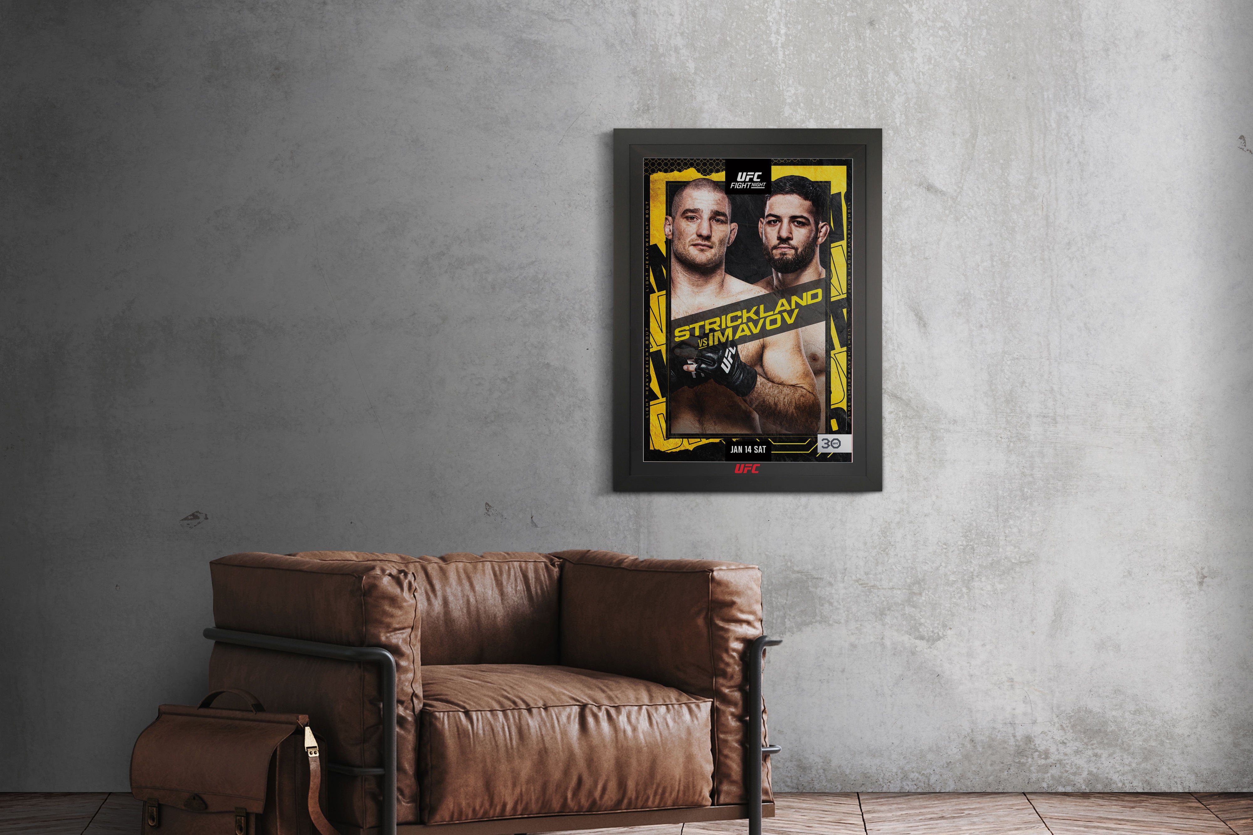 UFC Poster Signed by Athletes