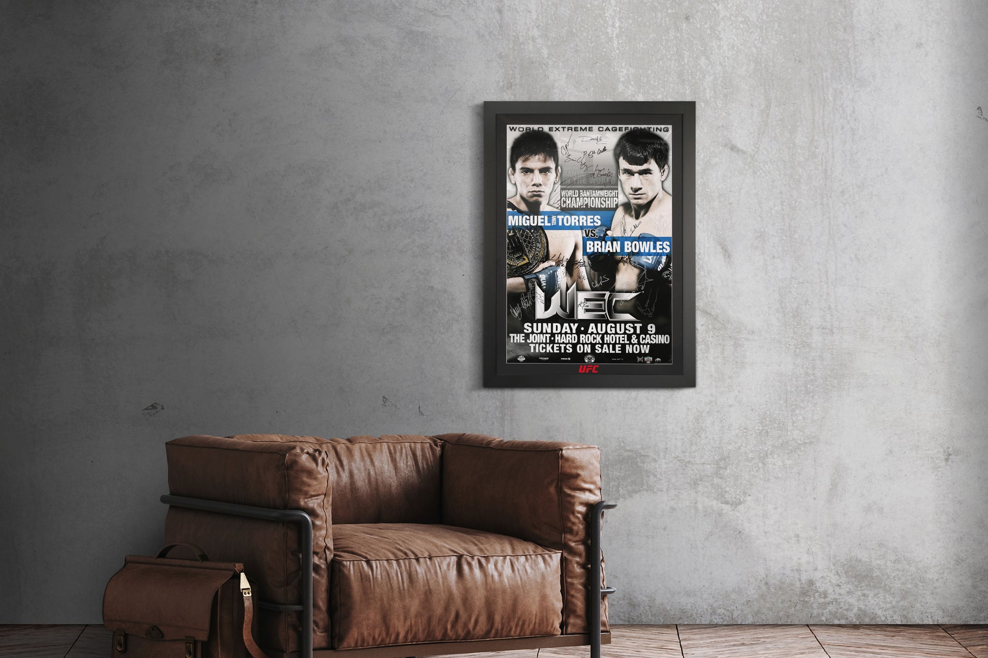 WEC 42: Torres vs Bowles Autographed Event Poster