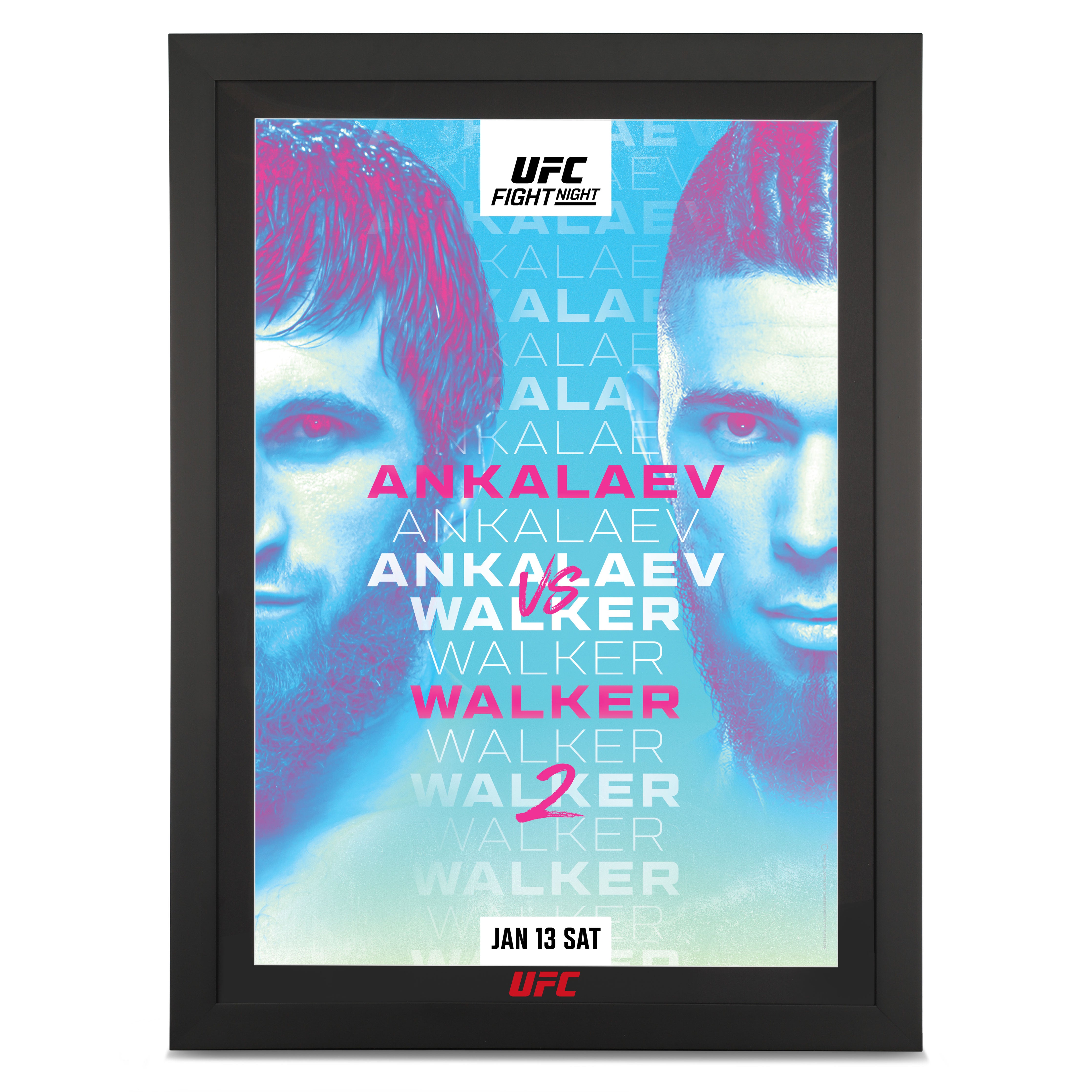 UFC Fight Night: Ankalaev vs Walker 2 Autographed Poster