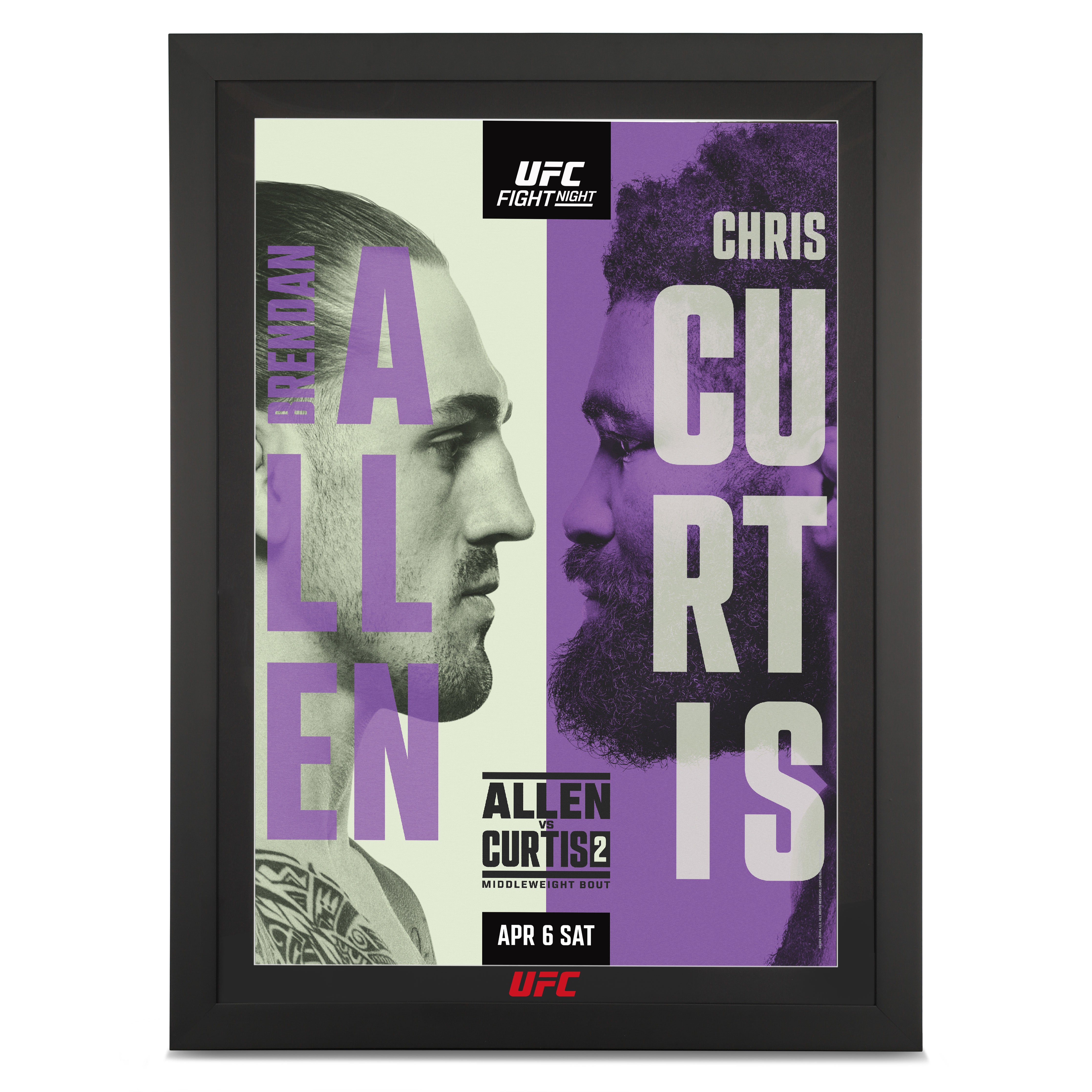 UFC Fight Night: Vettori vs Allen Autographed Event Poster