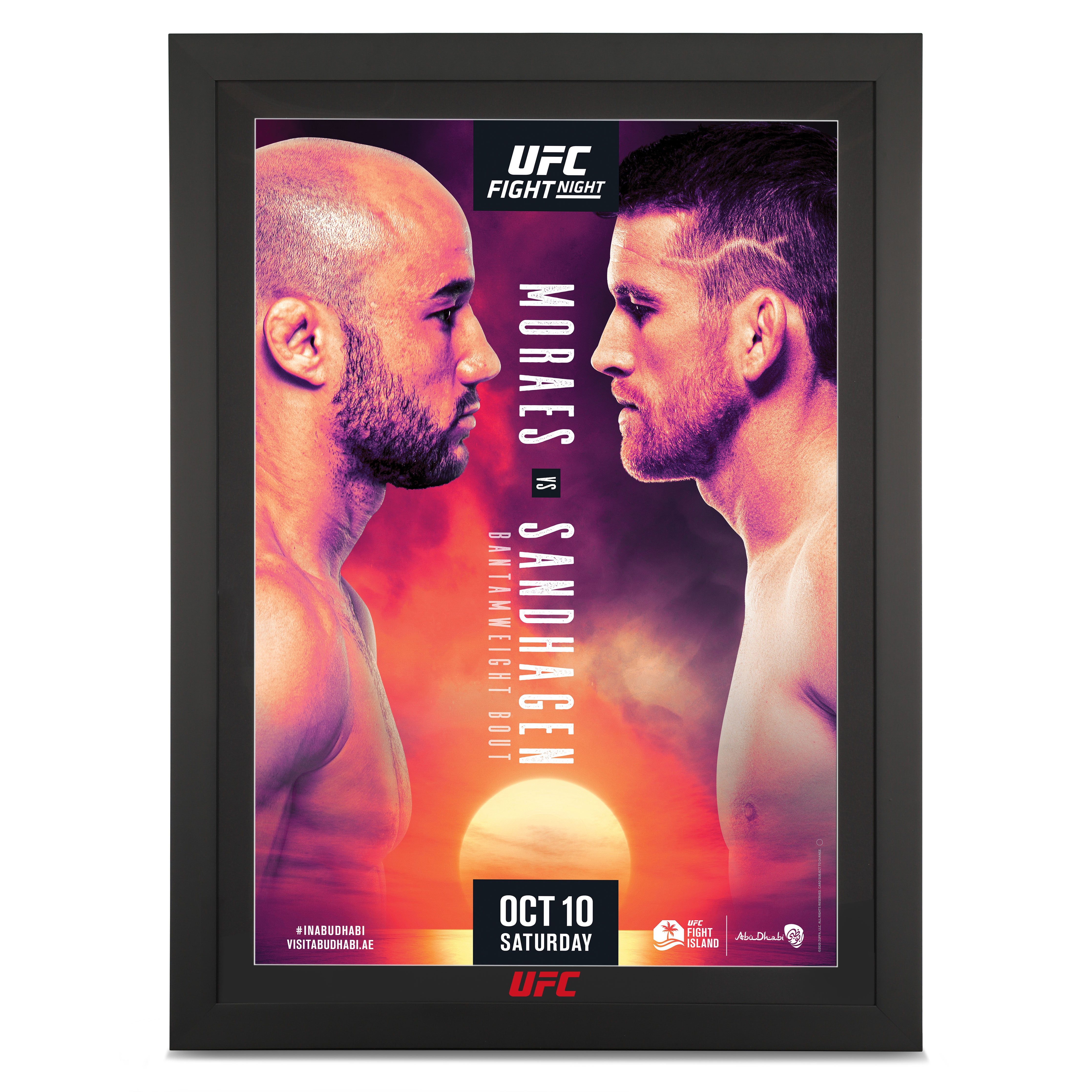 UFC Fight Night: Moraes vs Sandhagen Autographed Poster