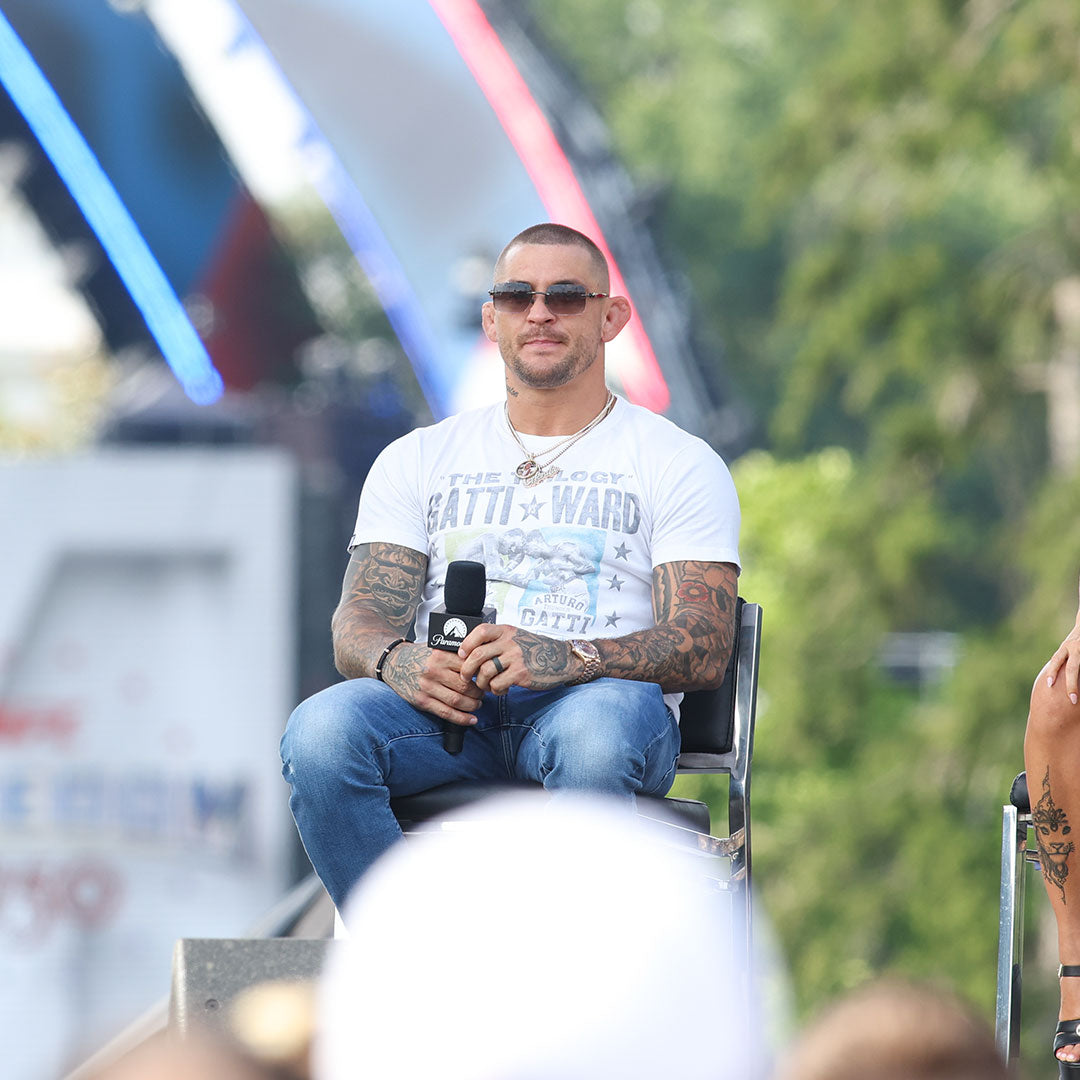 Dustin Poirier Autographed UFC Freedom 250 Fan Fest Name Sign