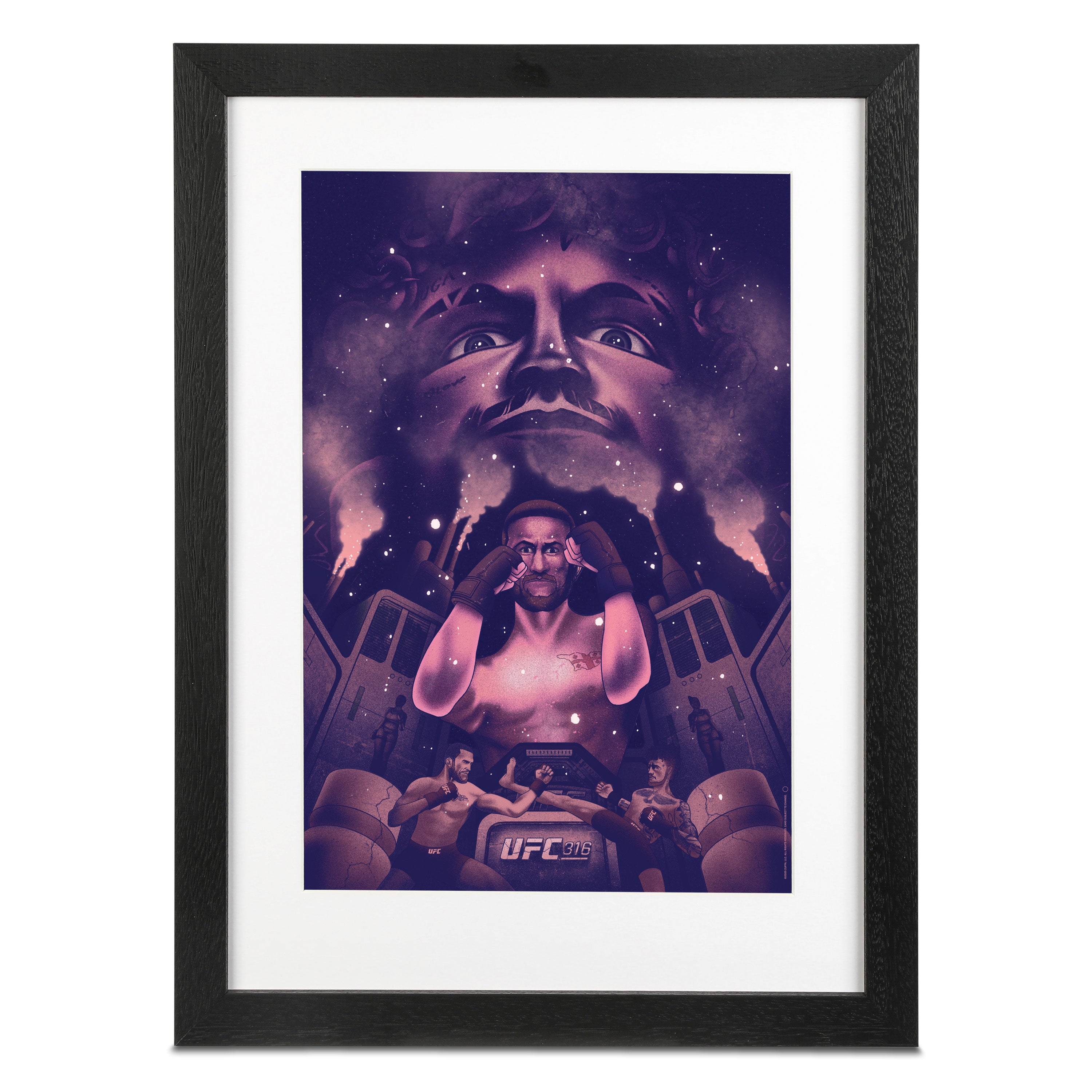 UFC 316: Dvalishvili vs O’Malley 2 Artist Series Framed Print