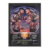 UFC Freedom 250: Topuria vs Gaethje Premium 1-of-1 Metal Autographed Event Poster