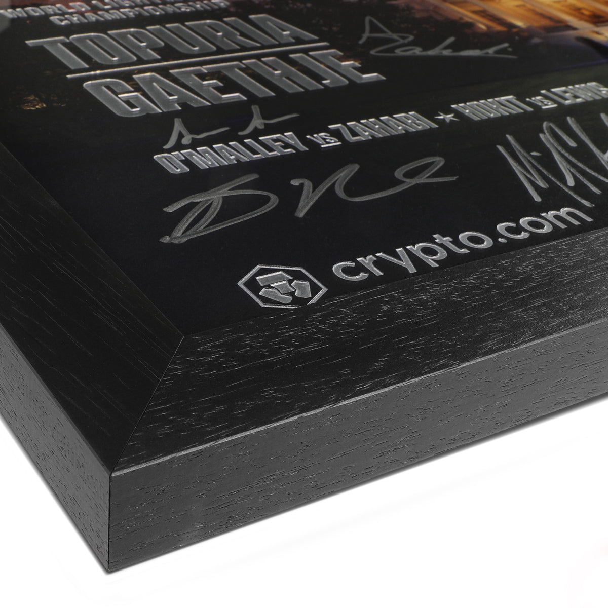 UFC Freedom 250: Topuria vs Gaethje Premium 1-of-1 Metal Autographed Event Poster