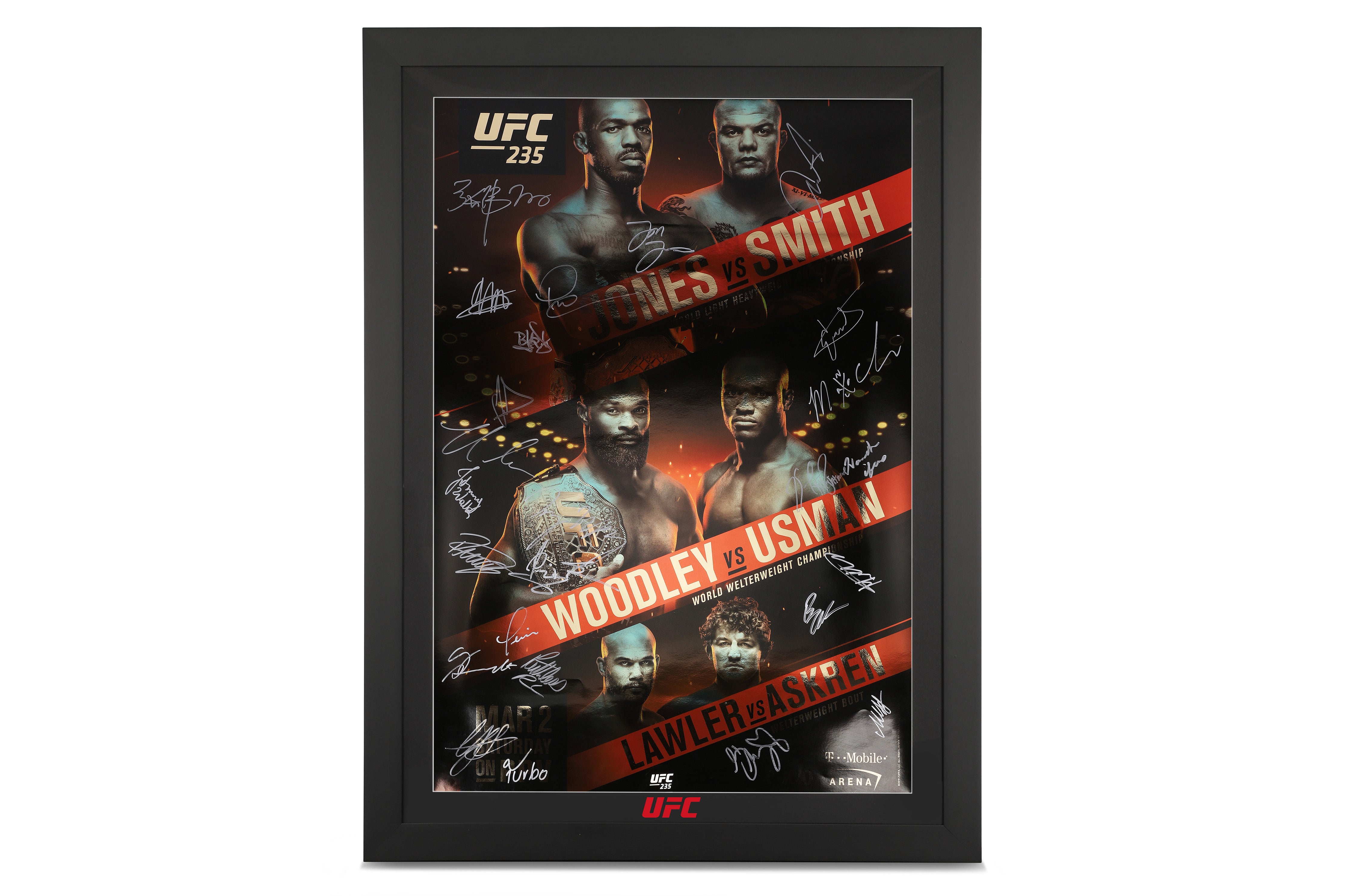 UFC 235: Jones Vs. Smith Autographed Event Poster