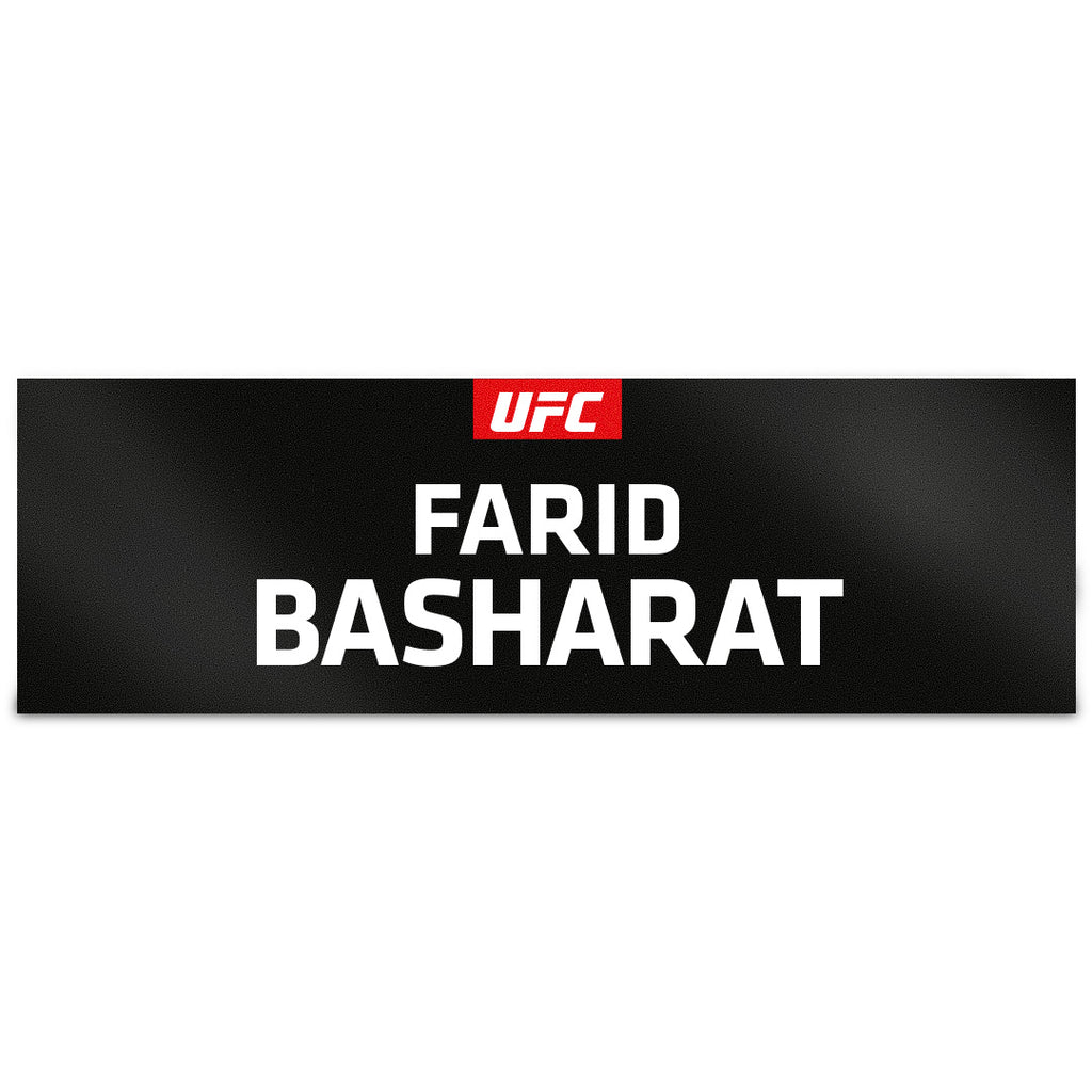 Farid Basharat Locker Room Name Tag UFC 329: McGregor vs Holloway 2