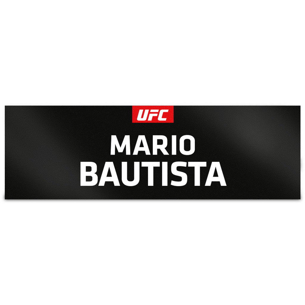 Mario Bautista Locker Room Name Tag UFC 329: McGregor vs Holloway 2