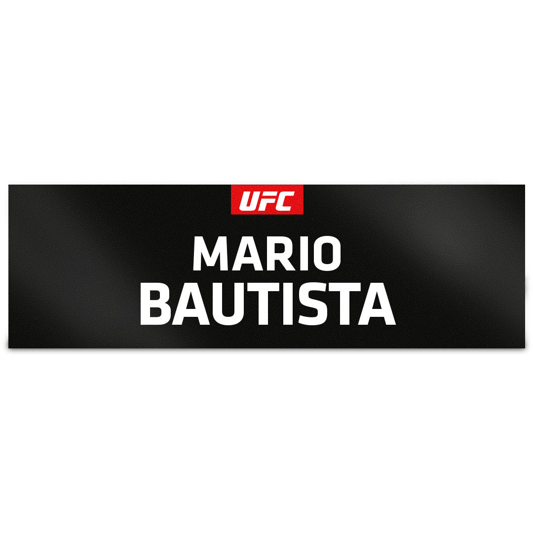Mario Bautista Locker Room Name Tag UFC 329: McGregor vs Holloway 2