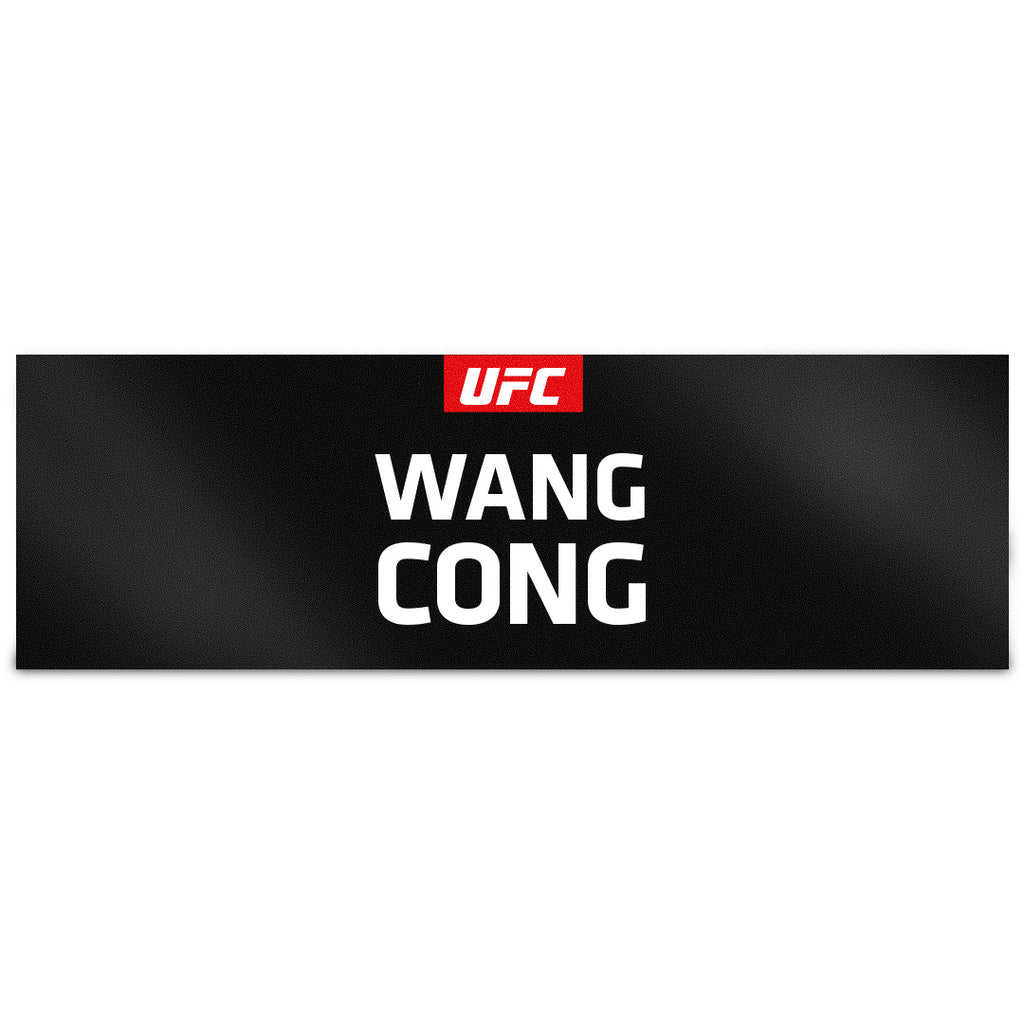 Wang Cong Locker Room Name Tag UFC 329: McGregor vs Holloway 2
