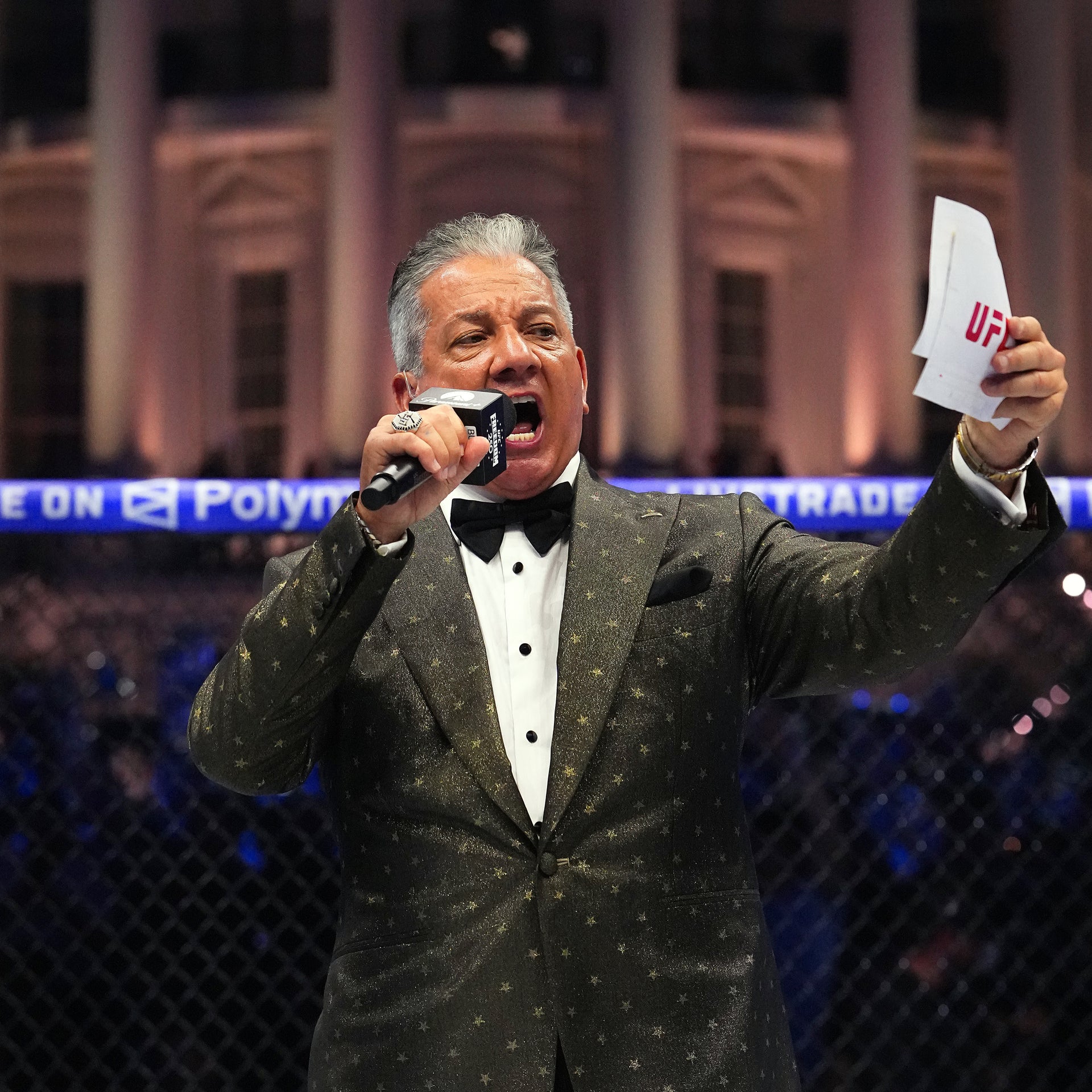 UFC Freedom 250: Topuria vs Gaethje Event Used Bruce Buffer Microphone