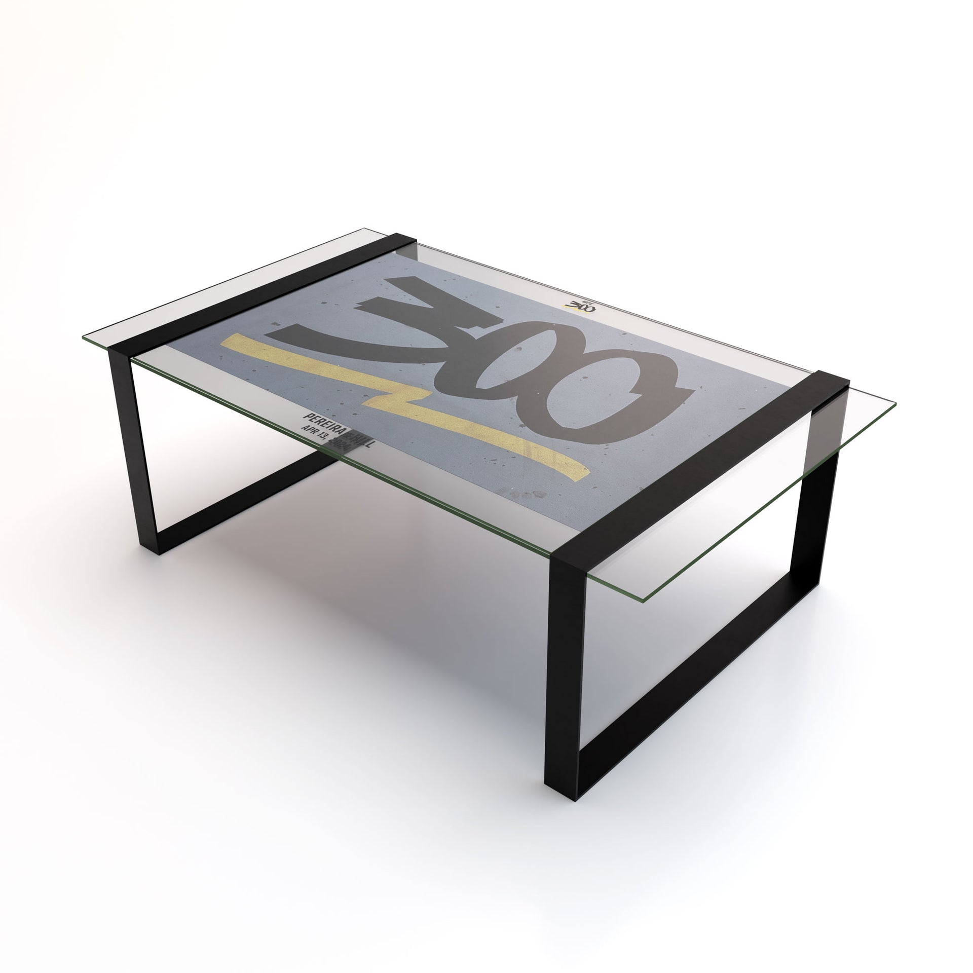UFC 300: Pereira vs Hill Logo Canvas Coffee Table