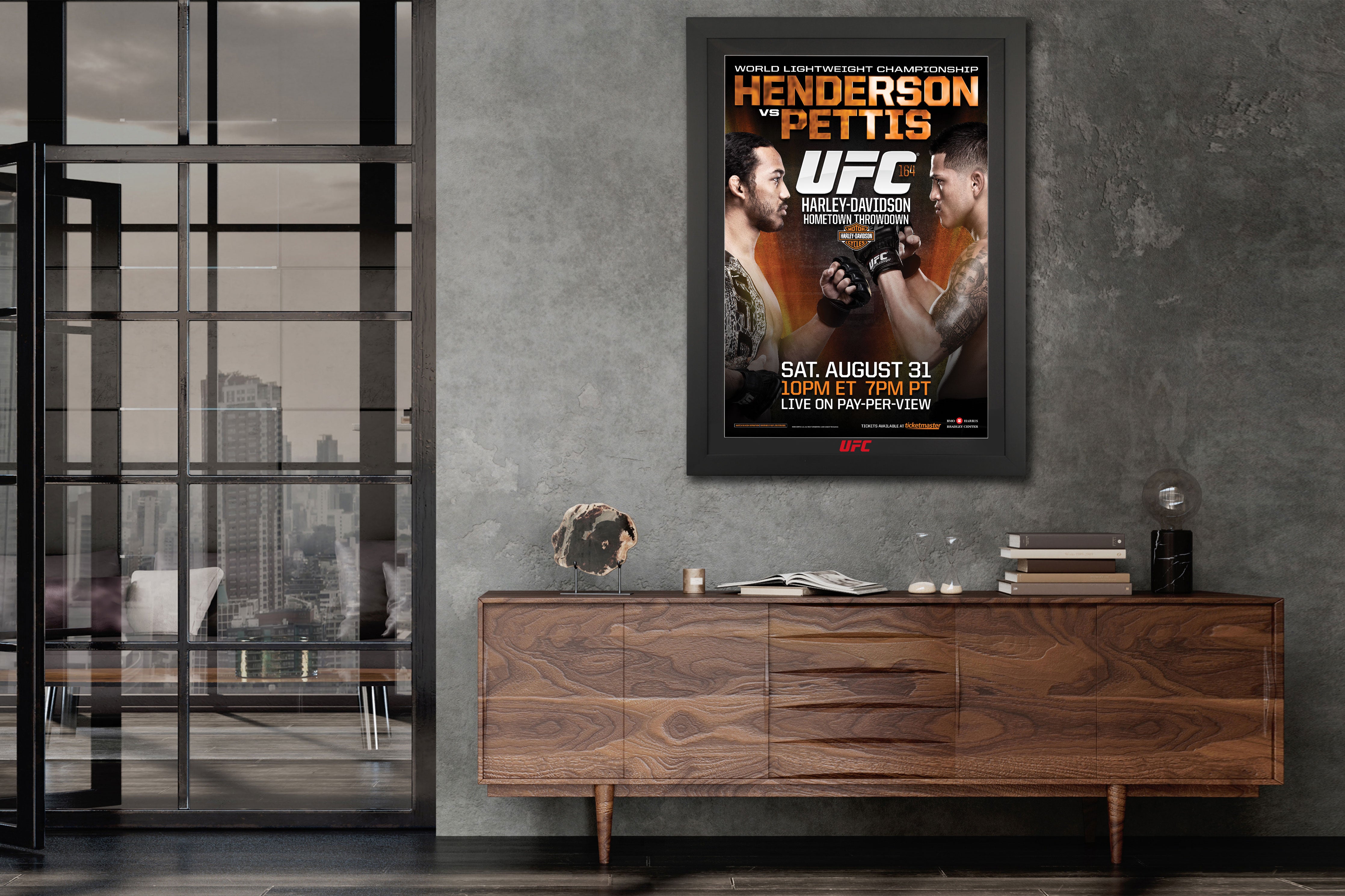 UFC 164: Henderson vs Pettis 2 Signed Event Poster