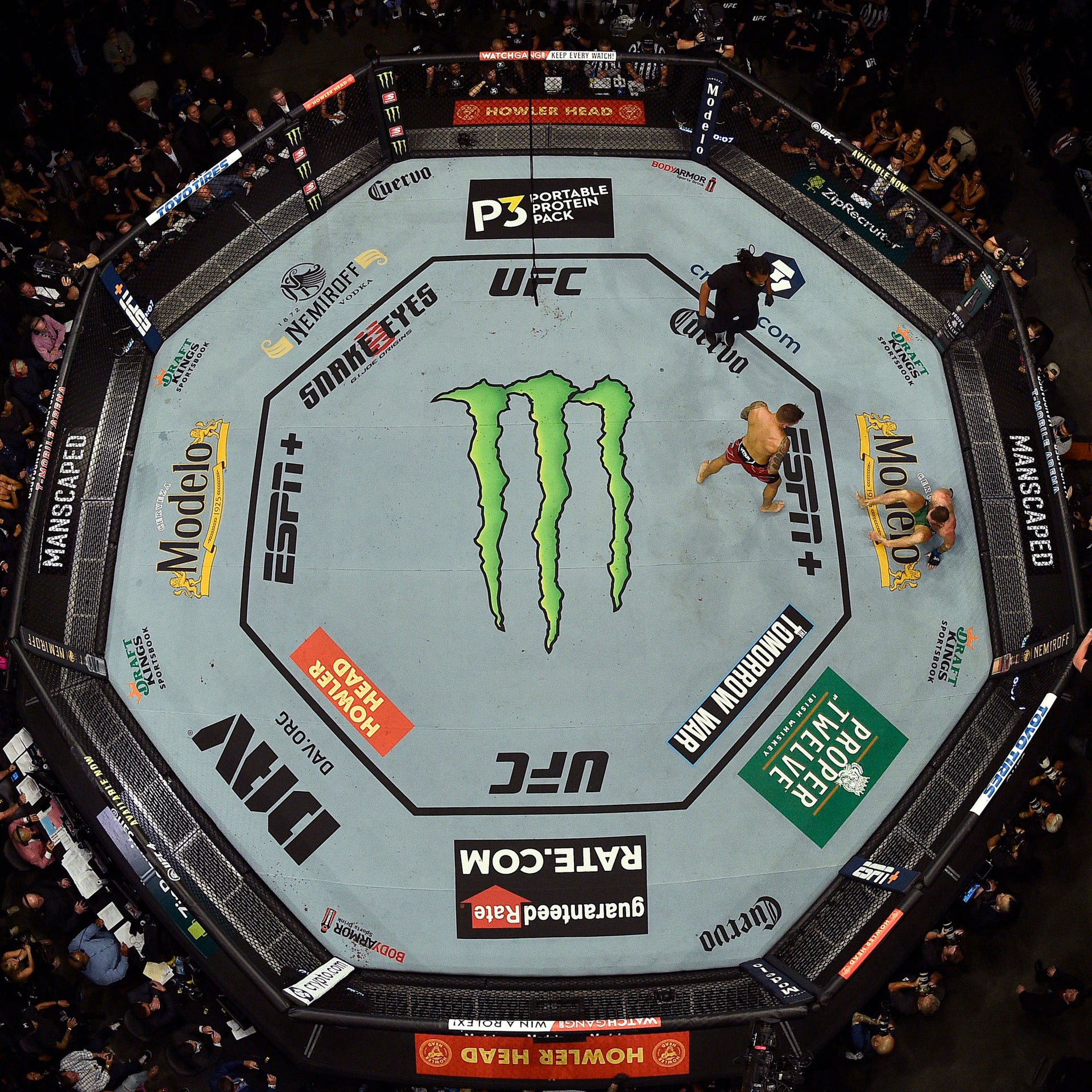 UFC 264: Poirier vs McGregor 3 Logo Canvas Coffee Table