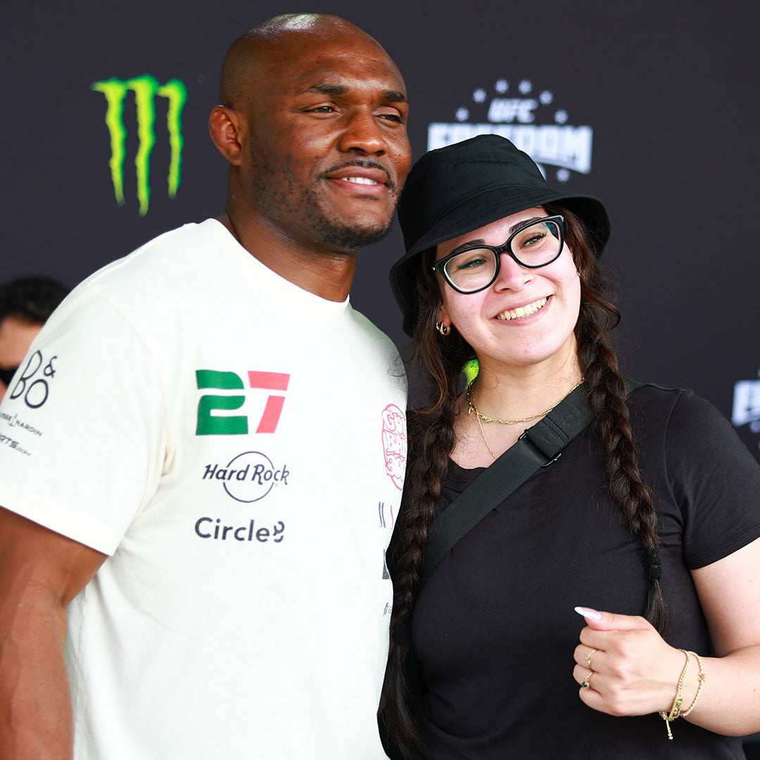 Kamaru Usman Autographed UFC Freedom 250 Fan Fest Name Sign