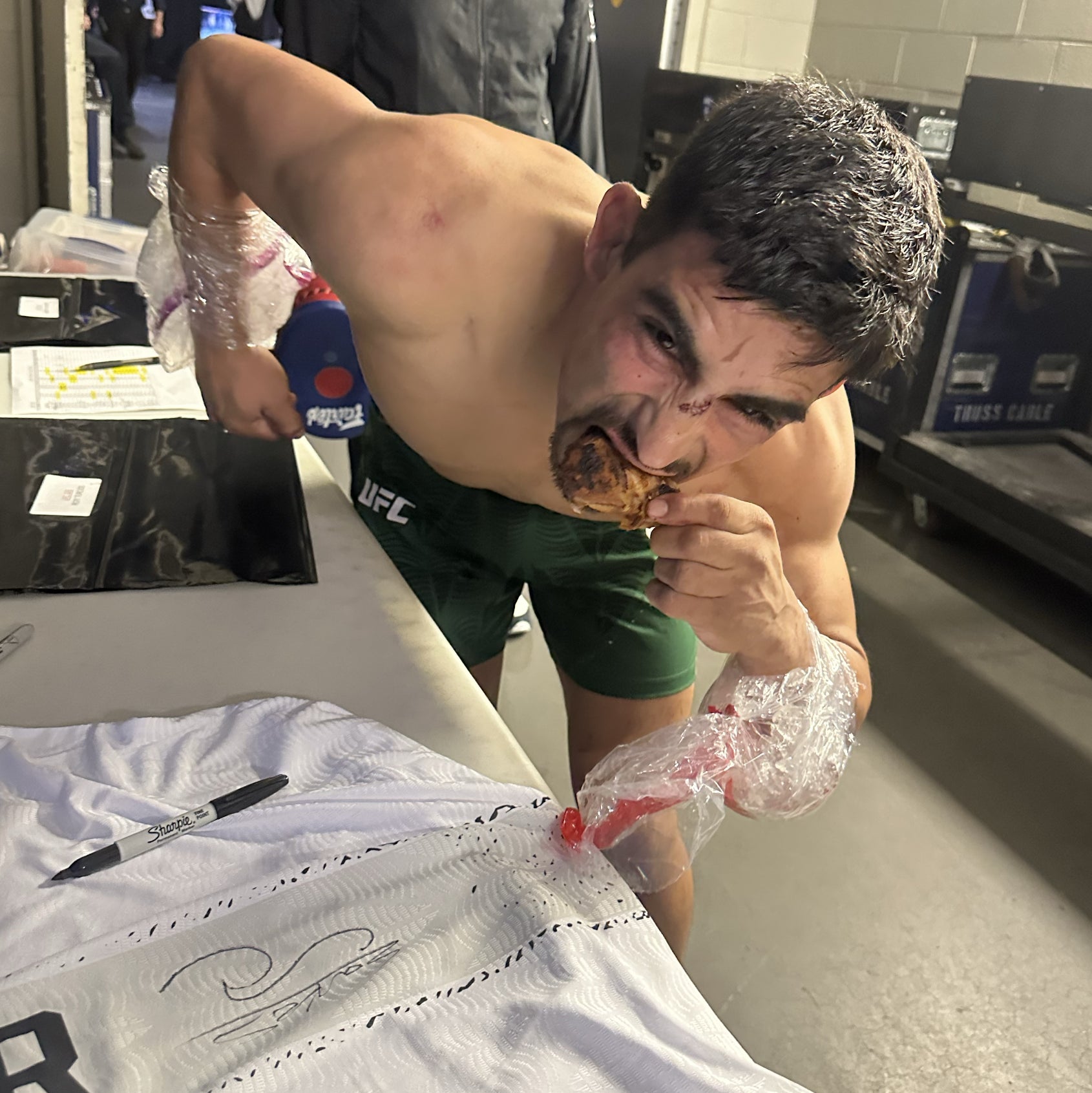 Jesus Aguilar Signed 1-of-1 Fight Worn Jersey UFC 326: Holloway vs Oliveira 2
