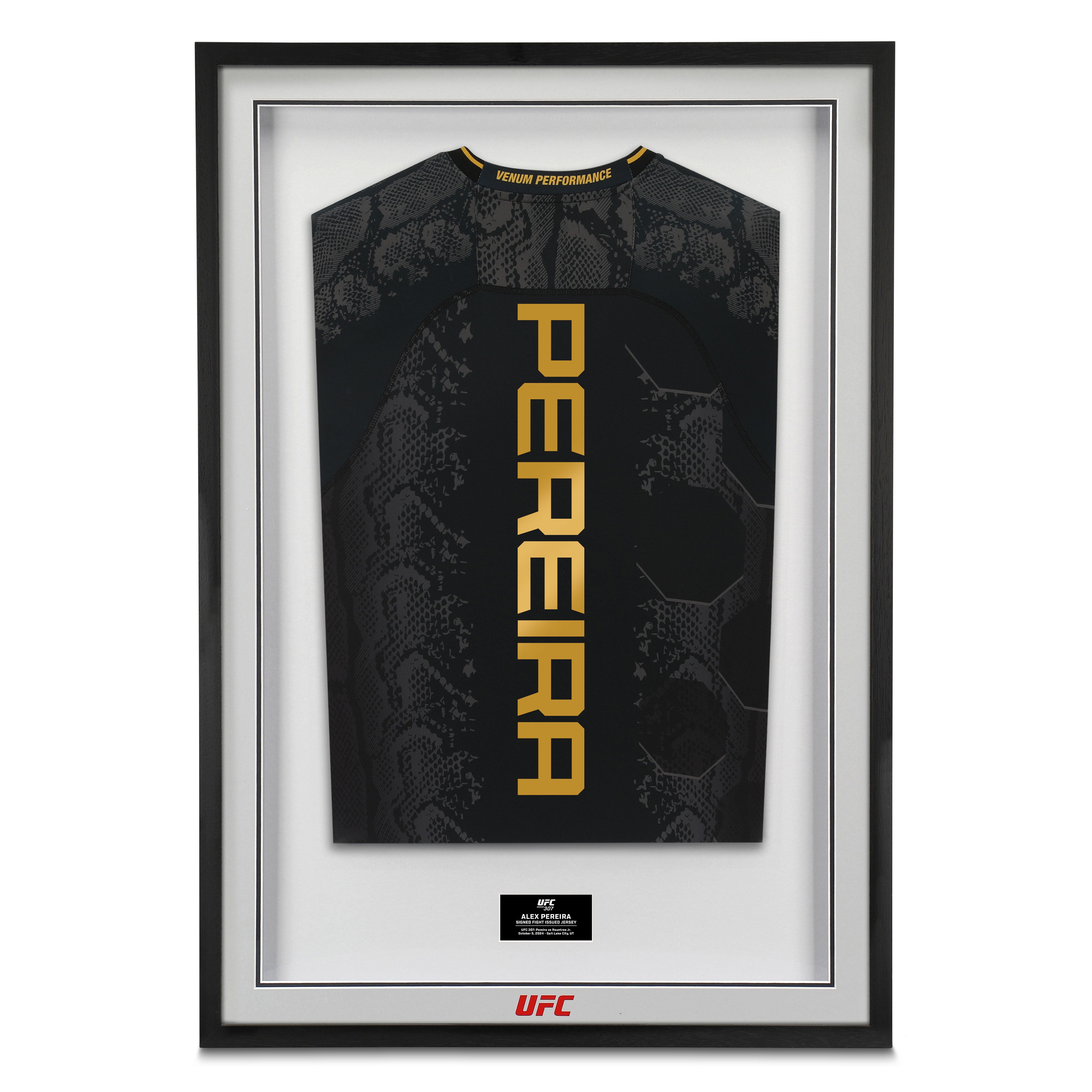 Alex Pereira Signed 1-of-1 Fight Issued Jersey UFC 307: Pereira vs Rountree Jr