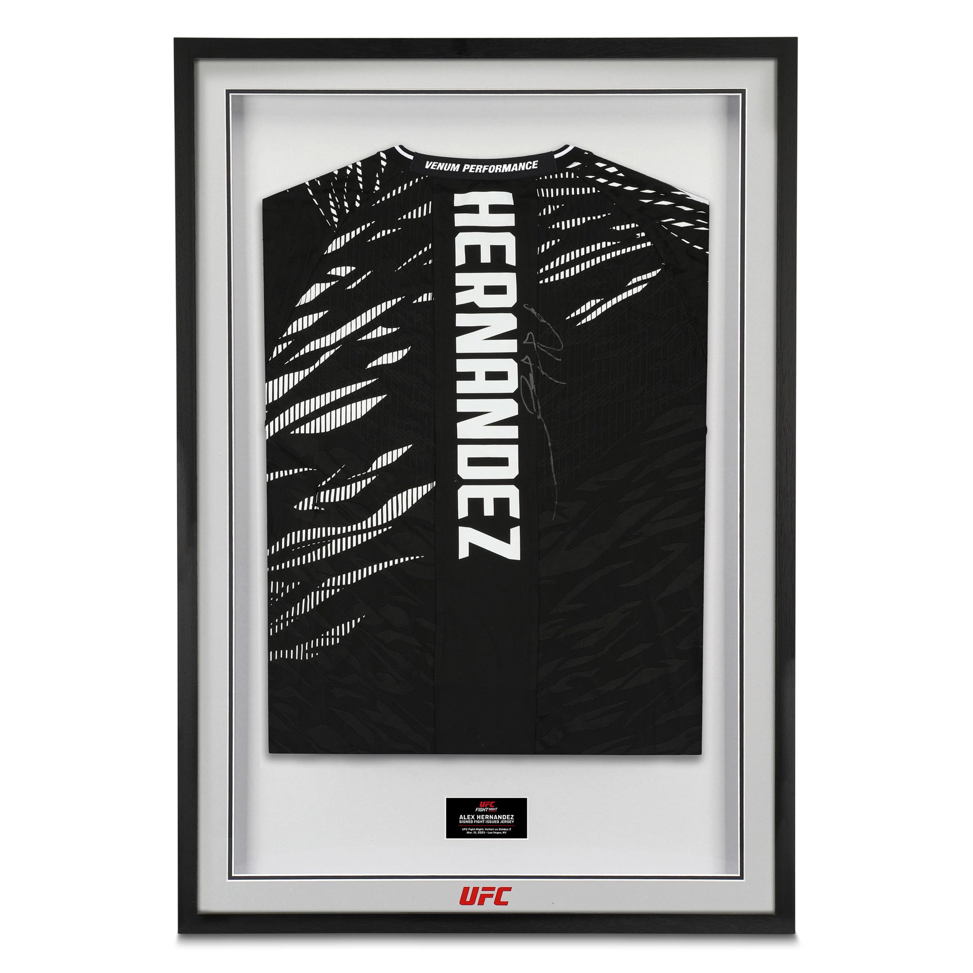 Alexander Hernandez Signed 1-of-1 Fight Issued Jersey UFC Fight Night: Vettori vs Dolidze