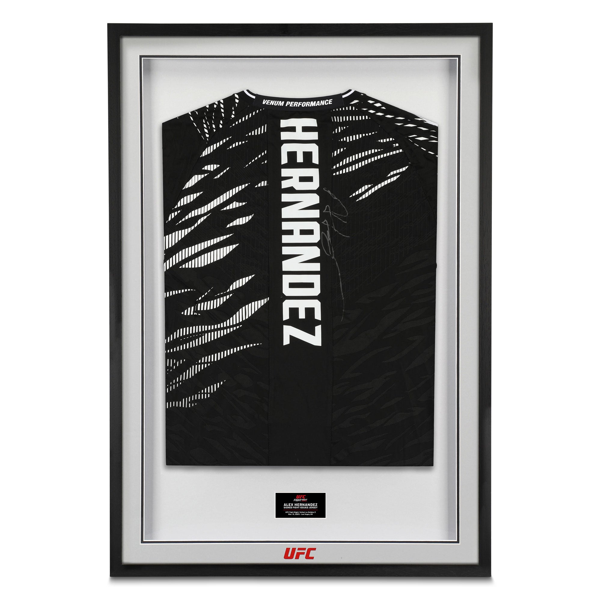 Alexander Hernandez Signed 1-of-1 Fight Issued Jersey UFC Fight Night: Vettori vs Dolidze
