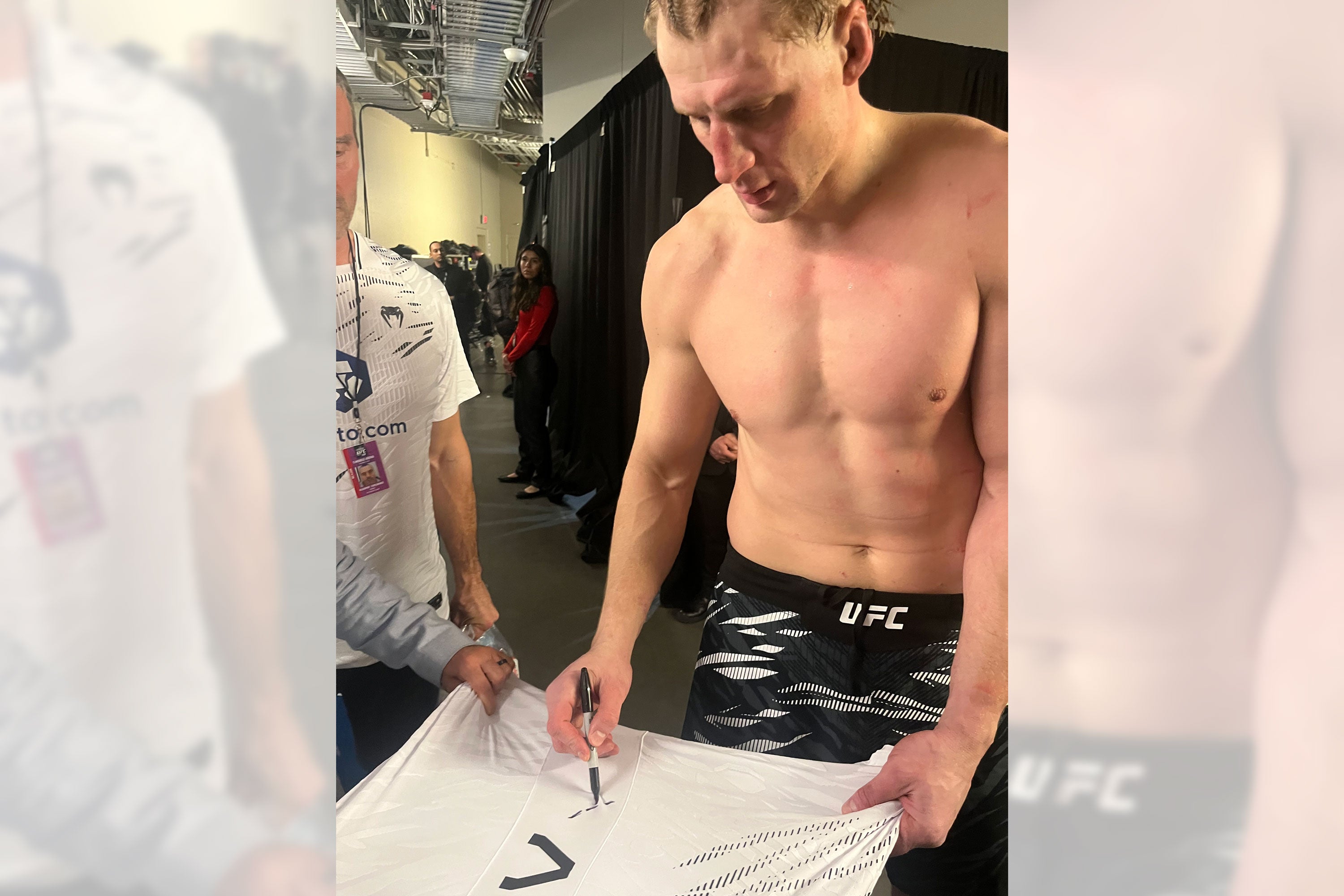 Alexander Volkov Signed 1-of-1 Fight Issued Jersey UFC: 310 Pantoja vs Asakura