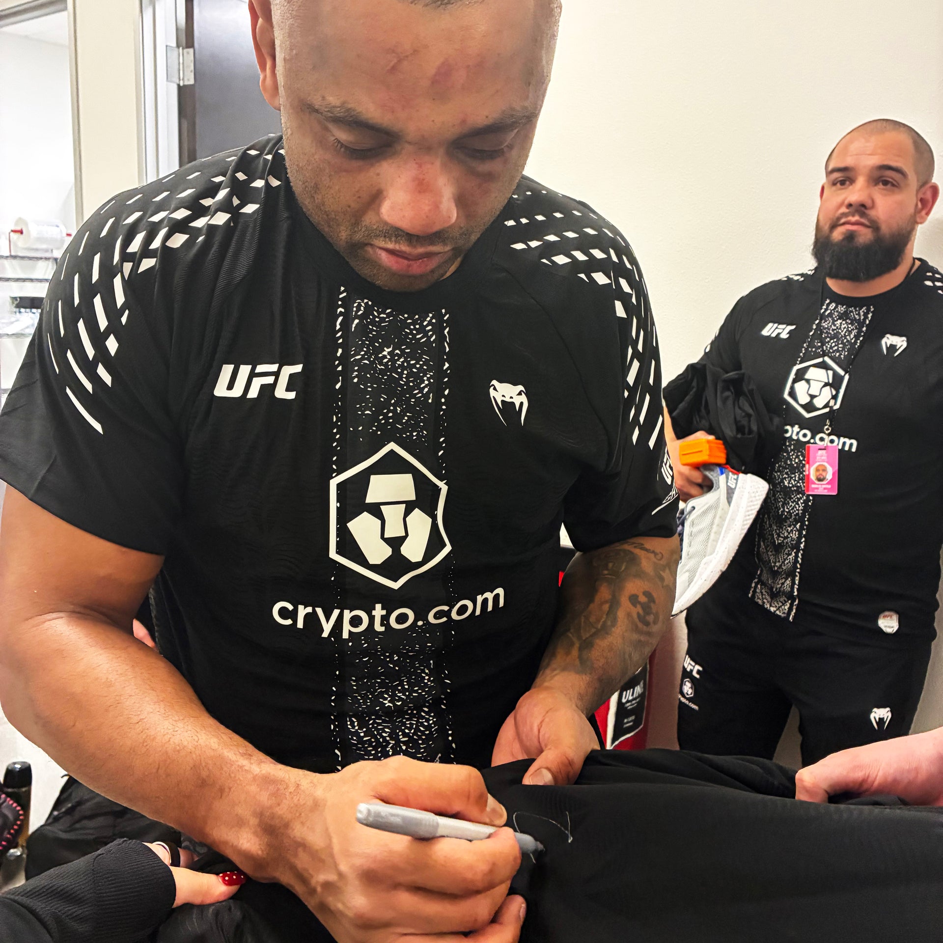 Cesar Almeida Signed 1-of-1 Fight Worn Hoodie UFC Fight Night: Royval vs Kape