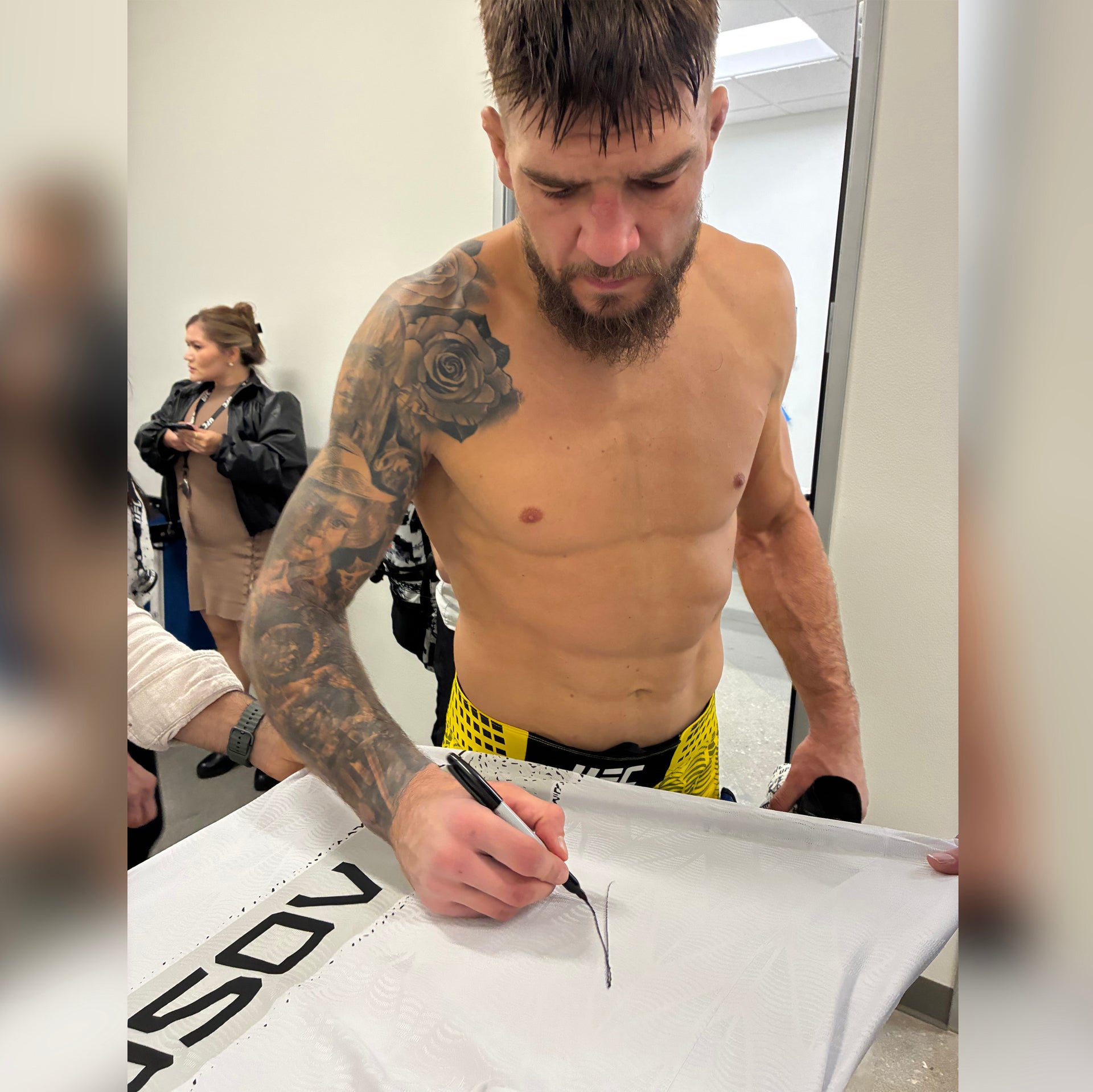 Yaroslav Amosov Signed 1-of-1 Fight Worn Jersey UFC Fight Night: Royval vs Kape