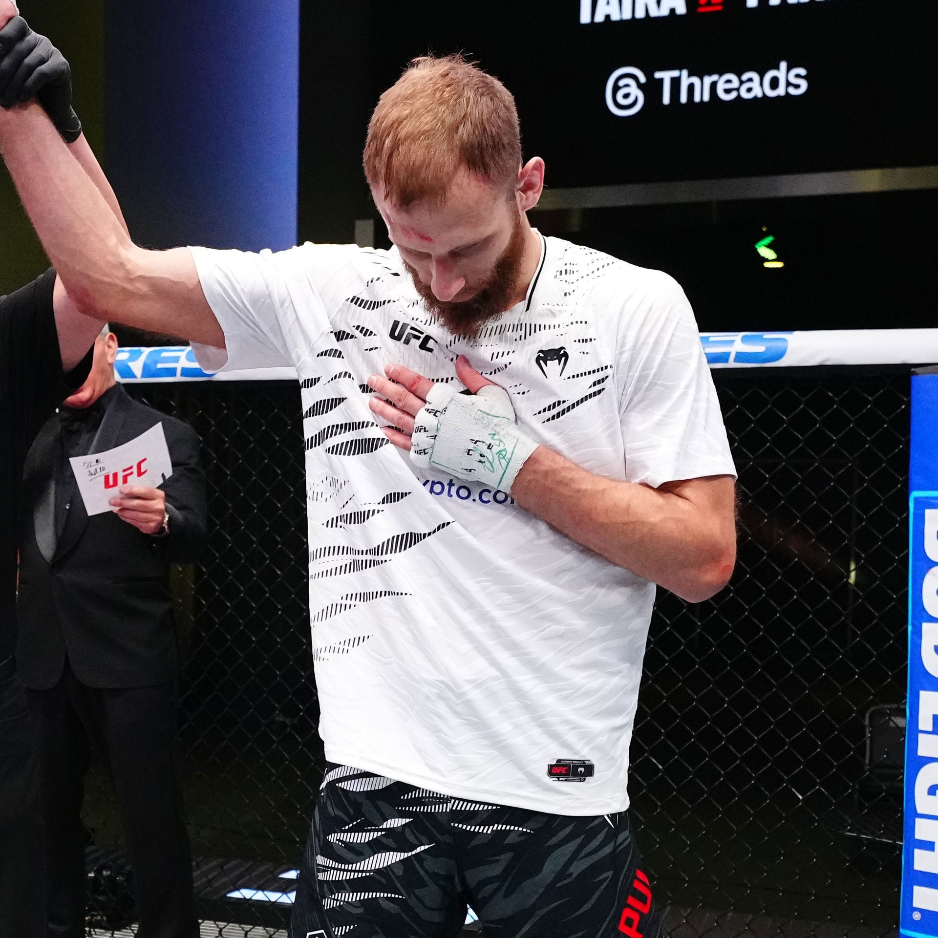 Andrey Pulyaev Signed 1-of-1 Fight Worn Jersey UFC Fight Night: Taira vs Park